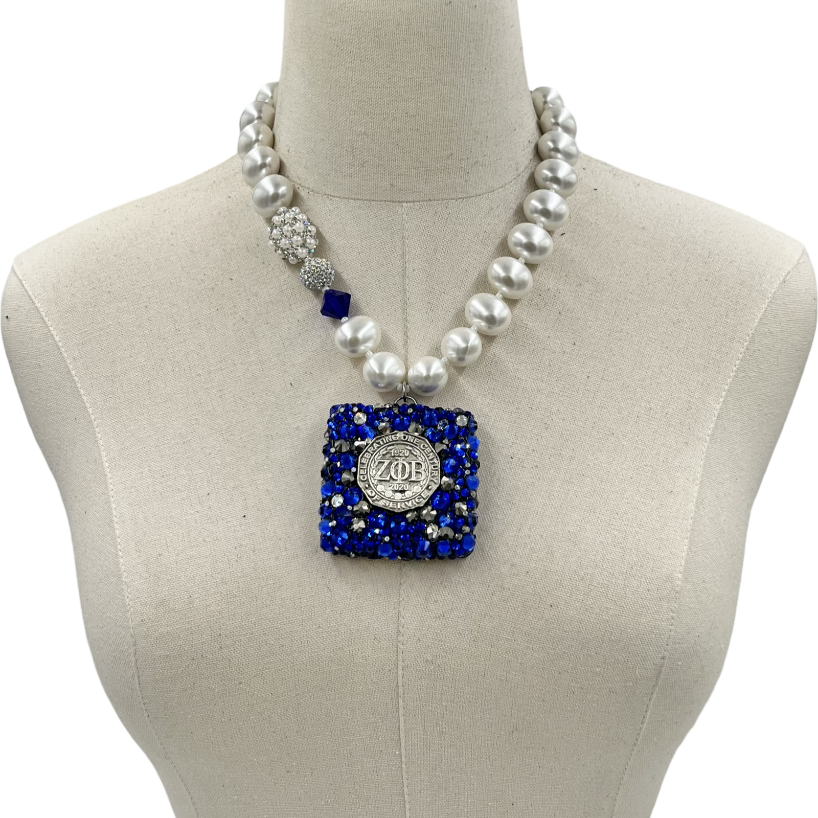 Zeta Blue Bling Jazz Necklace