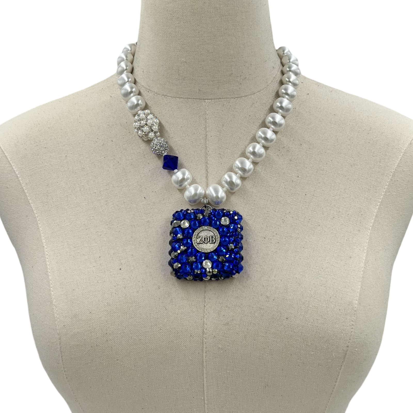 Zeta Blue Bling Bebop Necklace