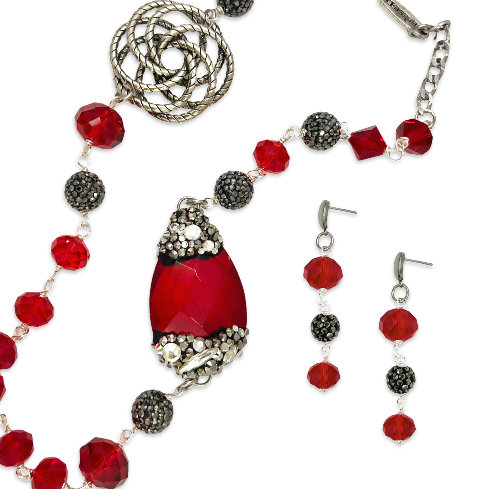 Carmine Opera Necklace