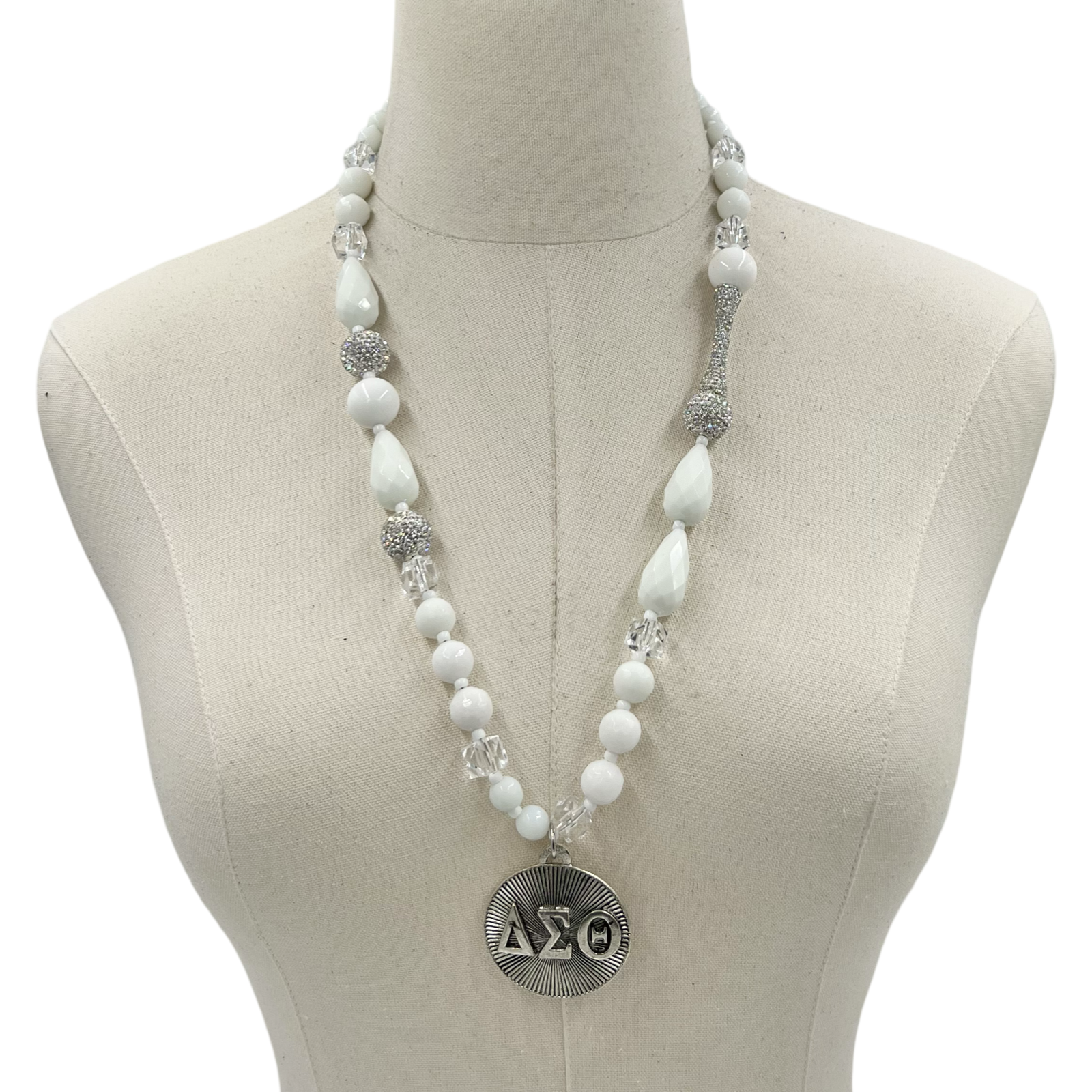Delta Snowflake Jade Necklace