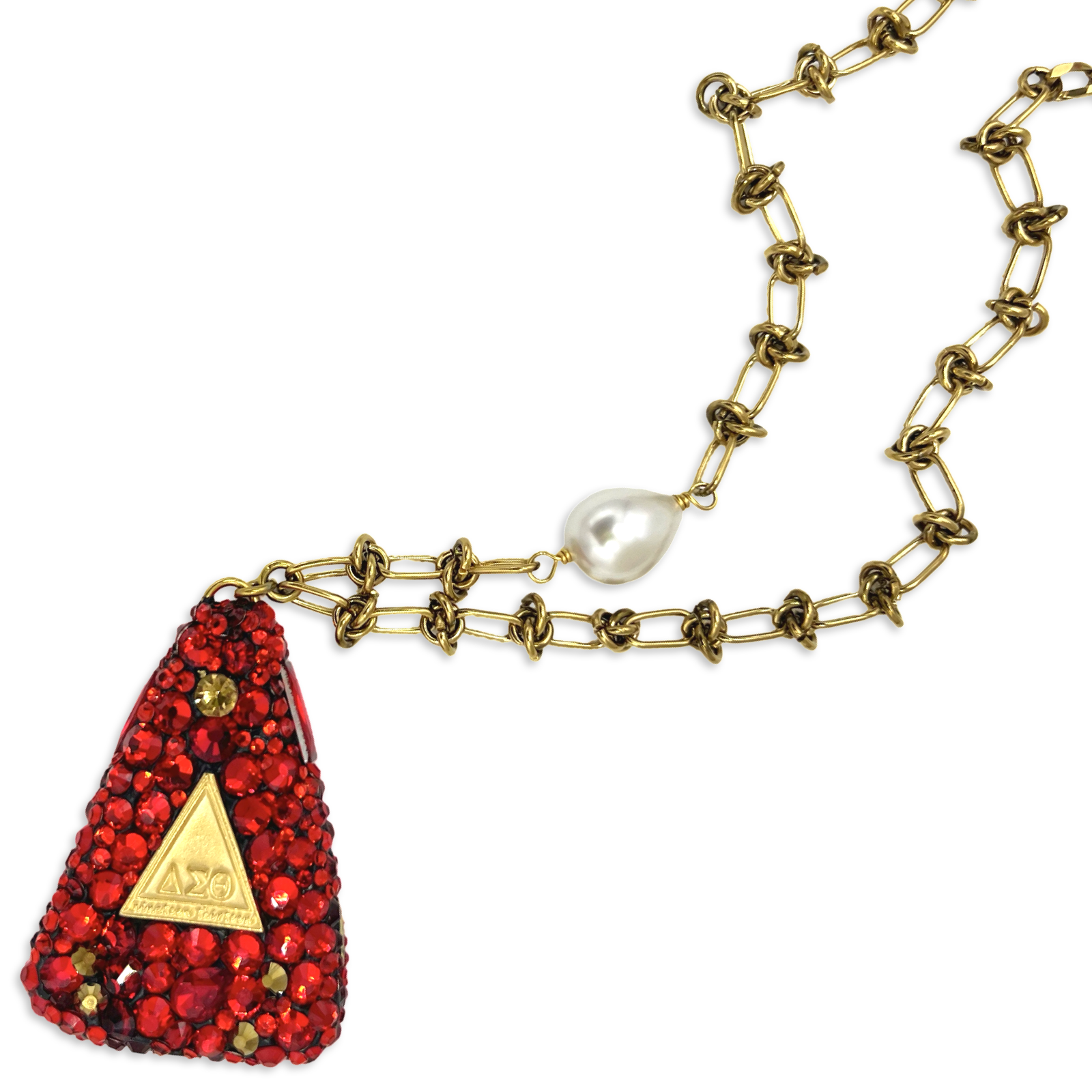 Delta Pyramid Bling Necklace