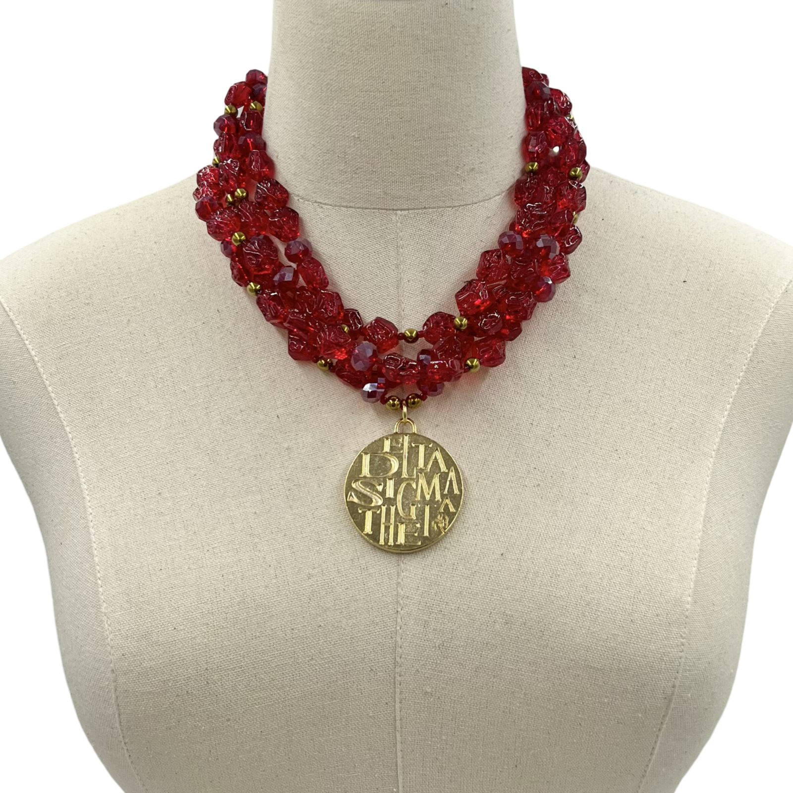 Delta Carmine Necklace