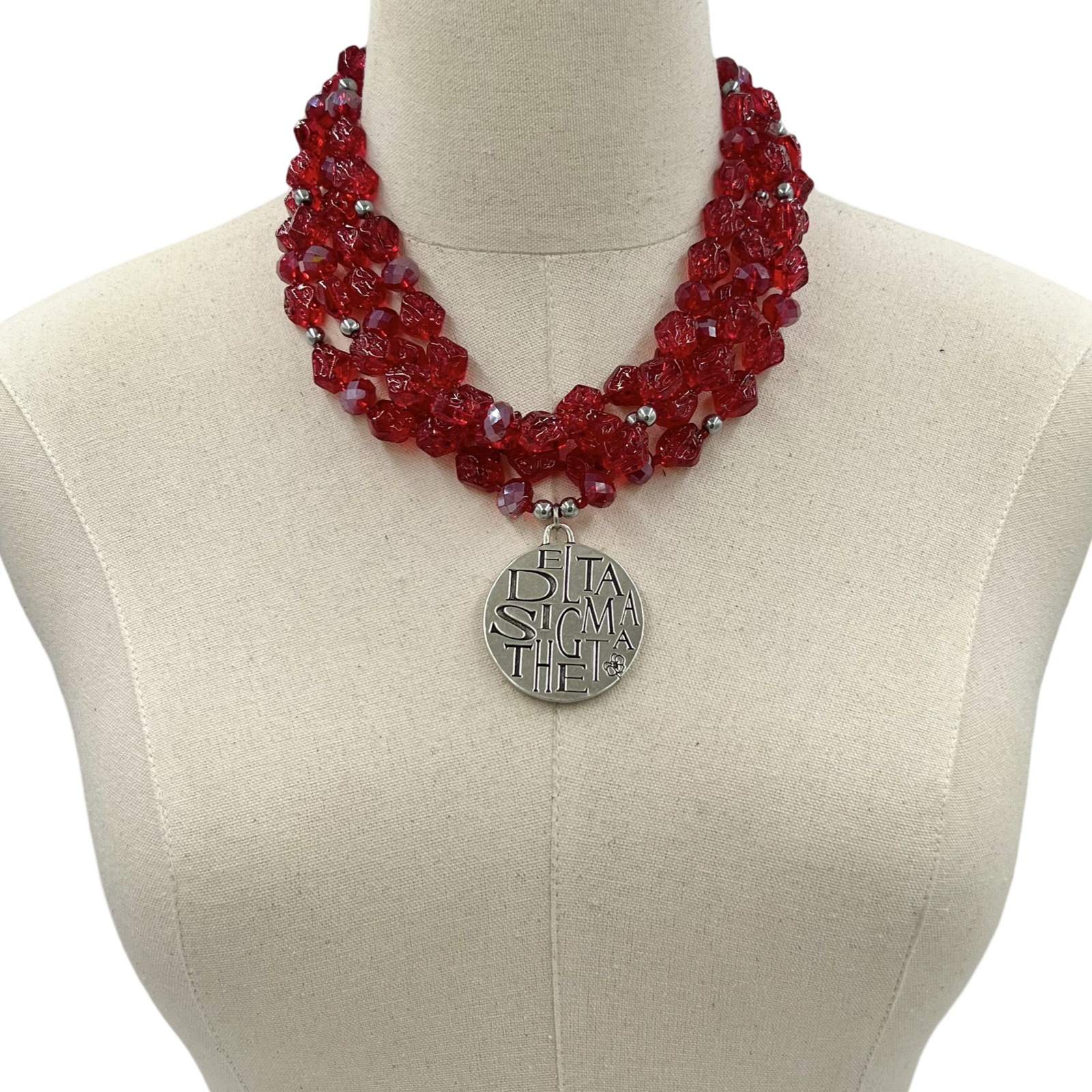 Delta Carmine Necklace
