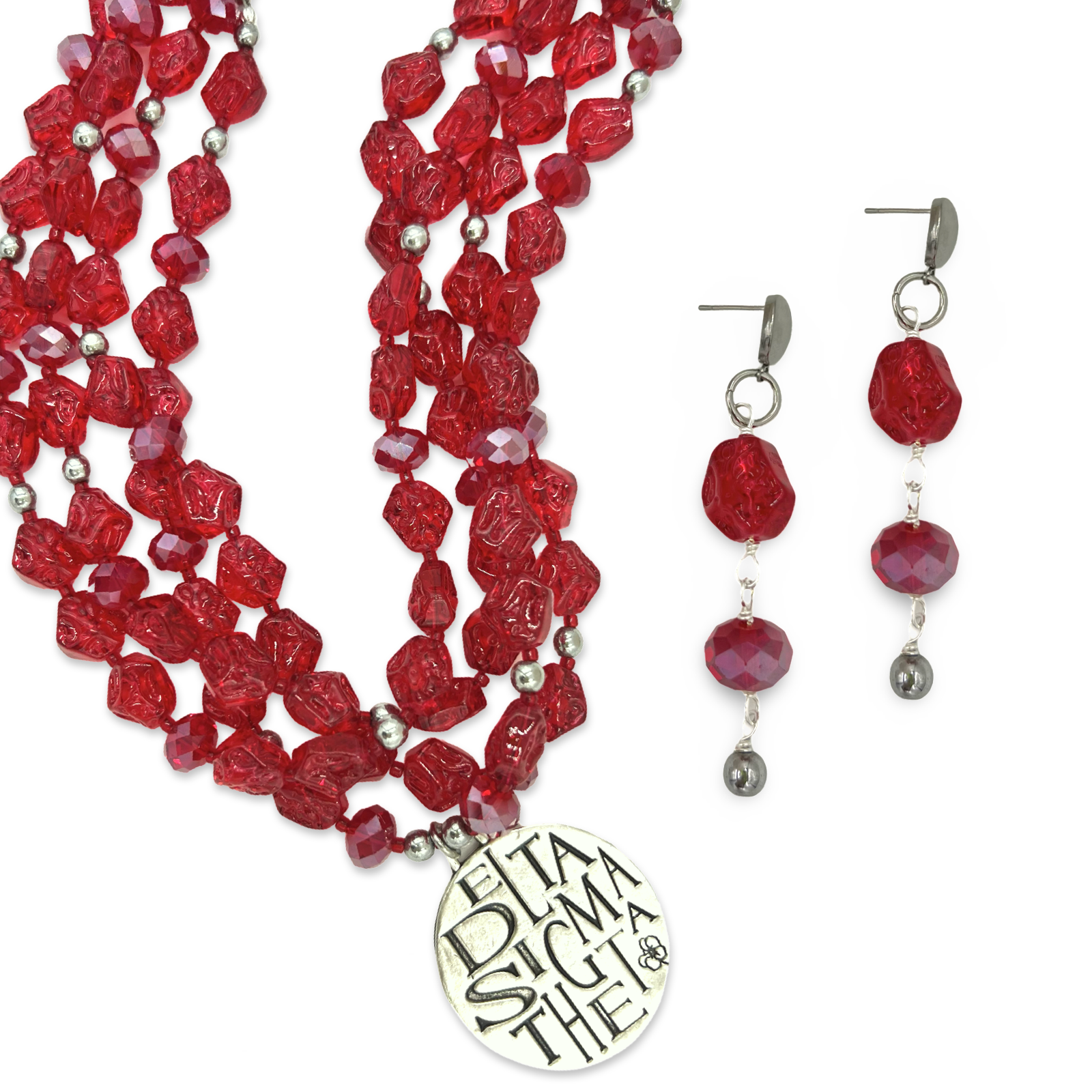 Delta Carmine Necklace
