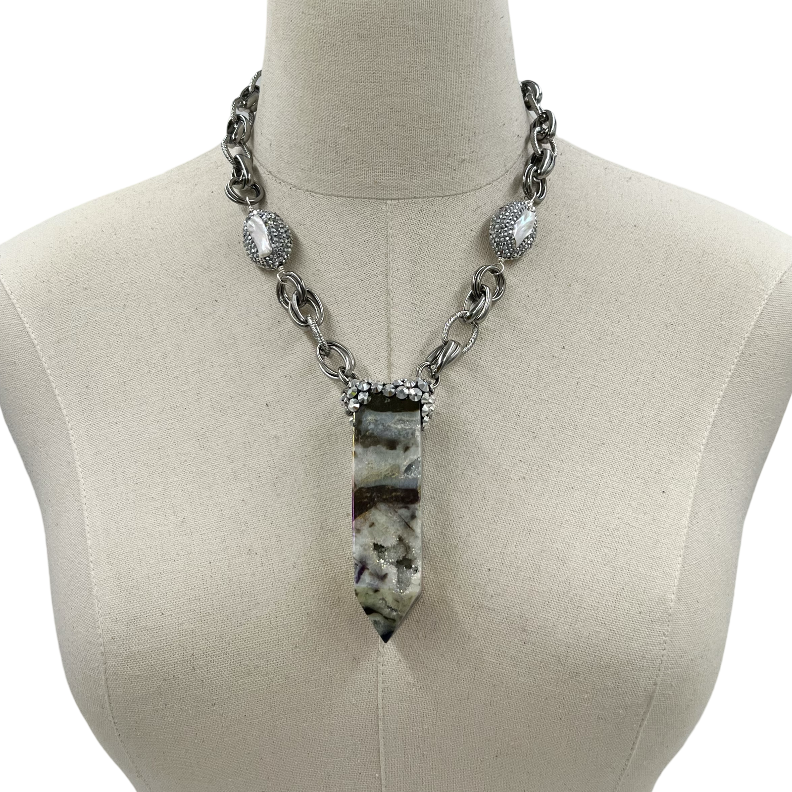 Lightning Silver Necklace