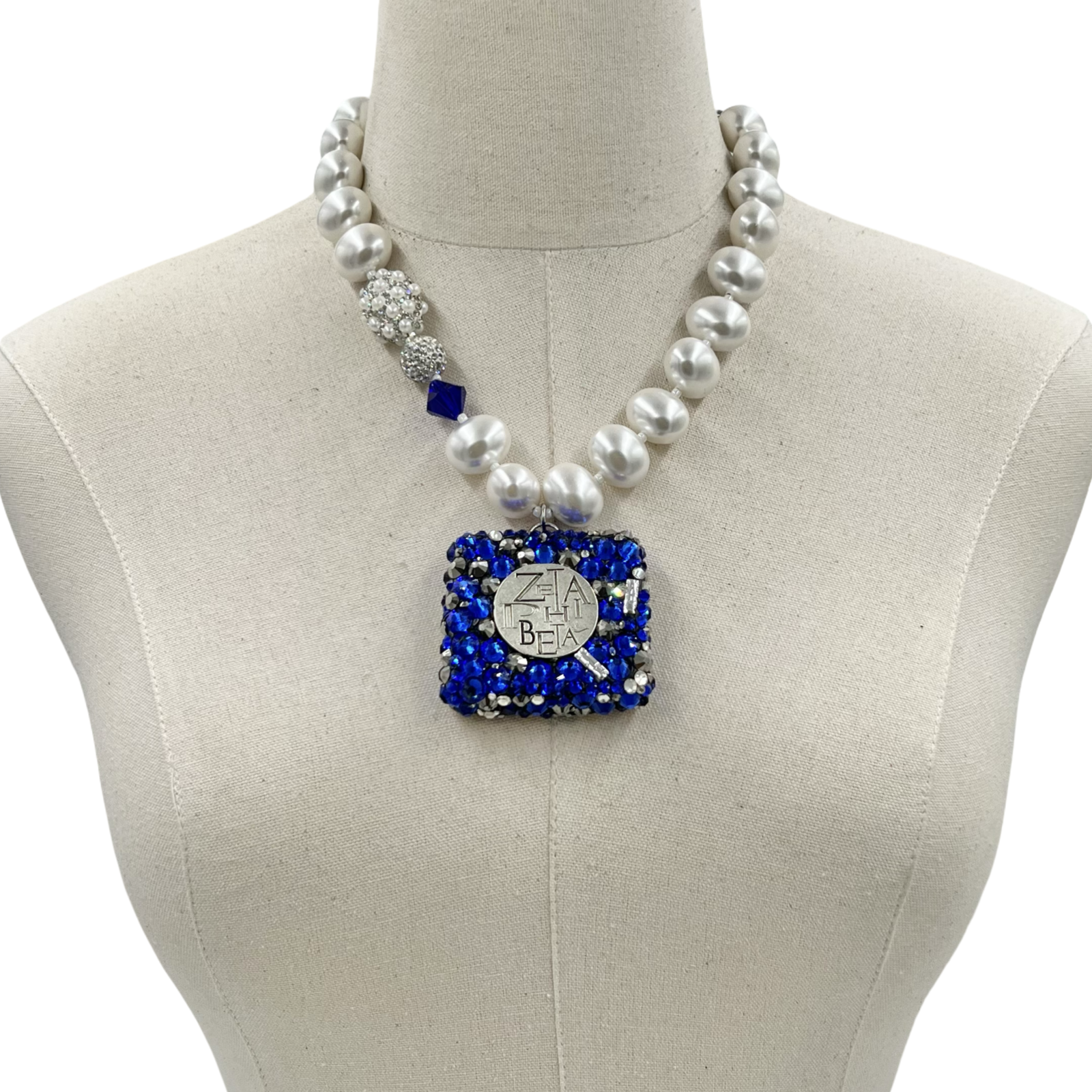 Zeta Blue Bling Jazz Necklace