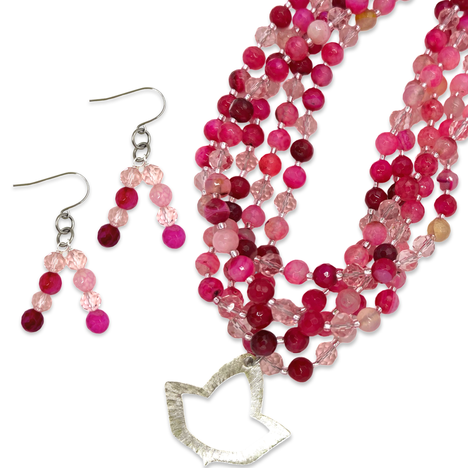 AKA Rasp Fuchsia Necklace