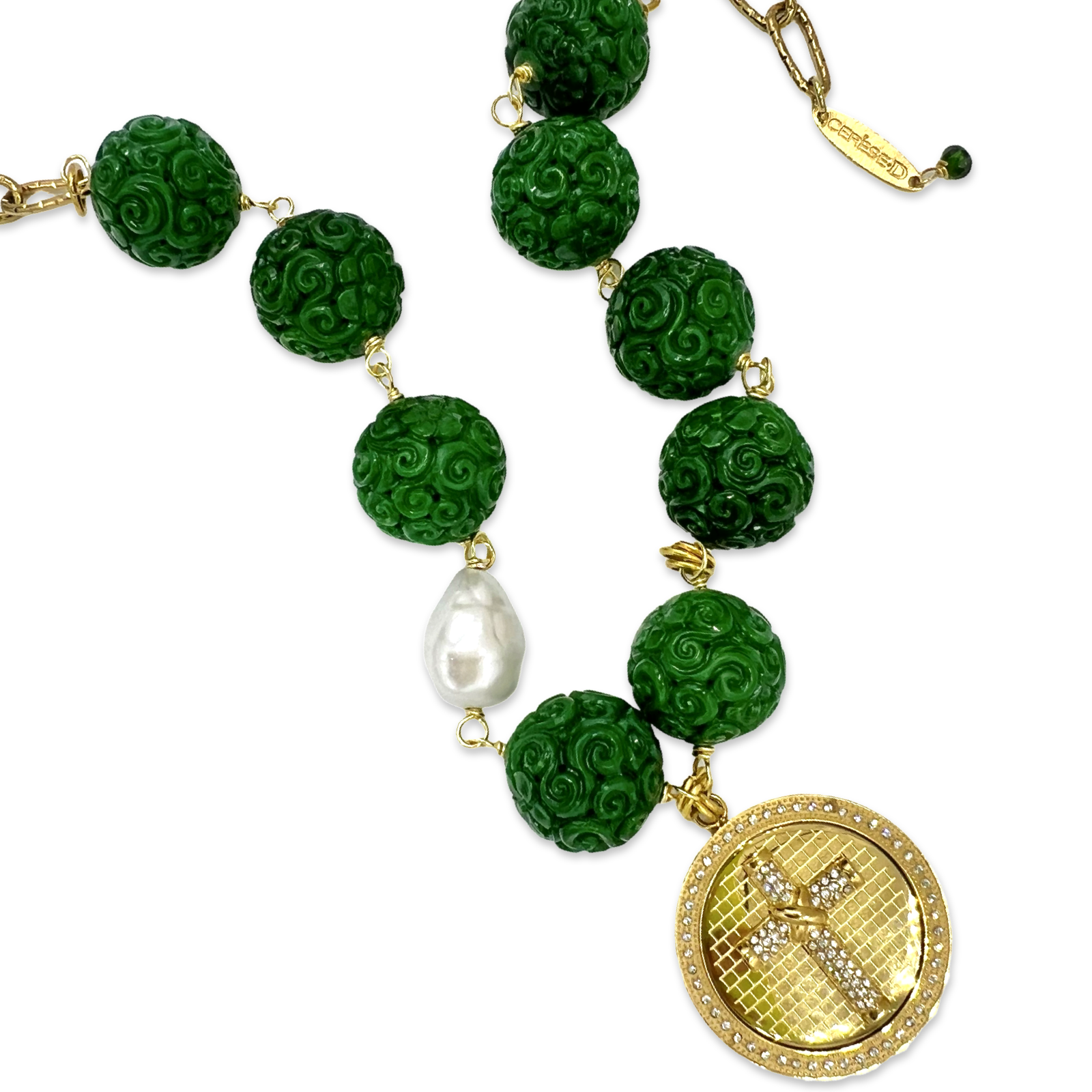 Cross Carved Necklace