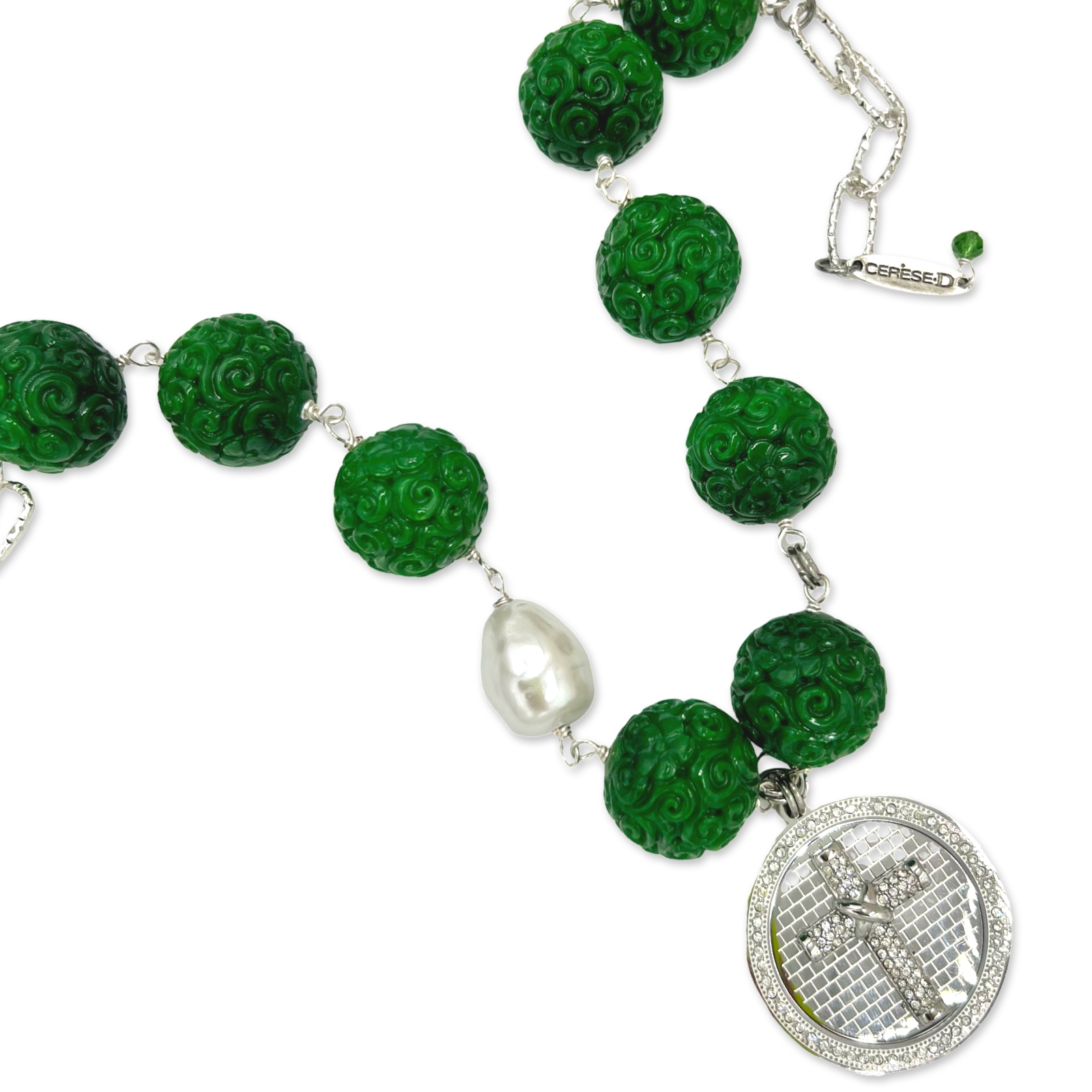 Cross Carved Necklace