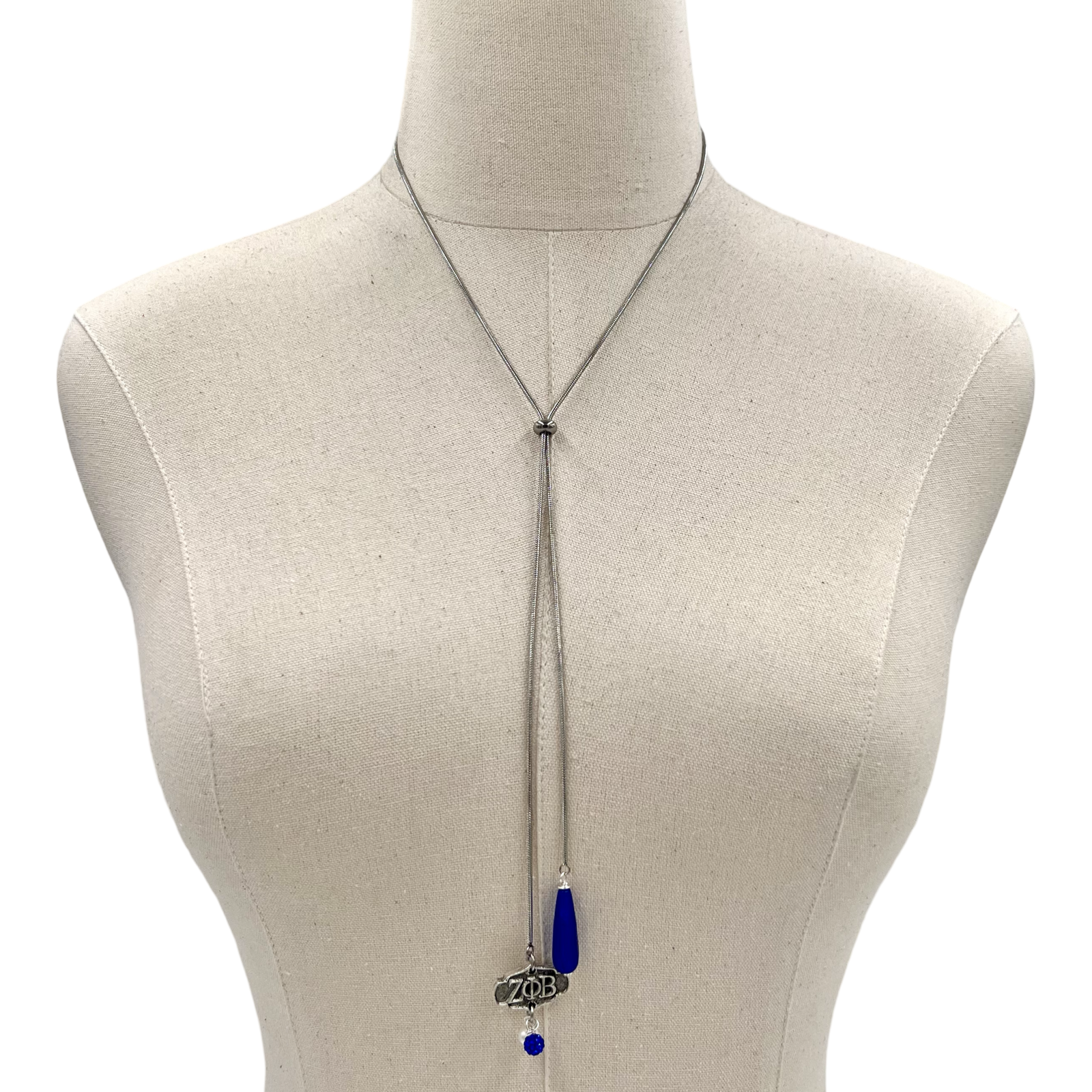 Zeta Bolo Carter Necklace