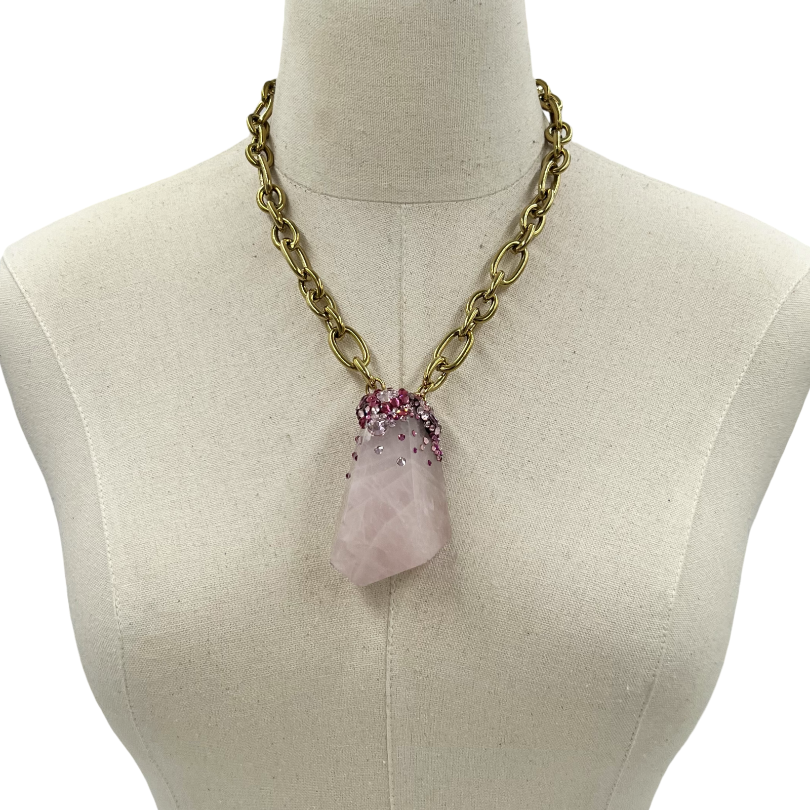 Pink Concave Necklace