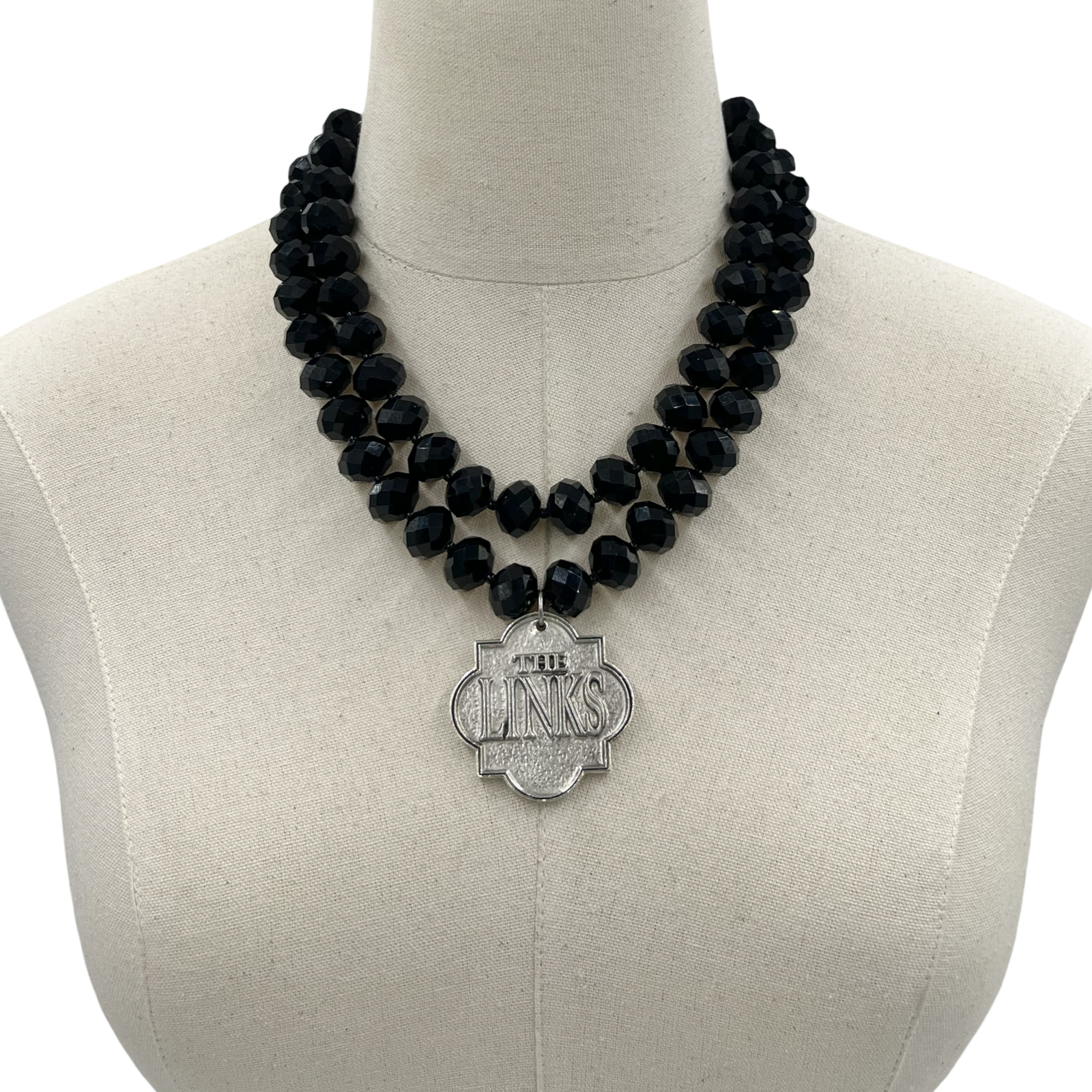 Links Double Black Casper Necklace