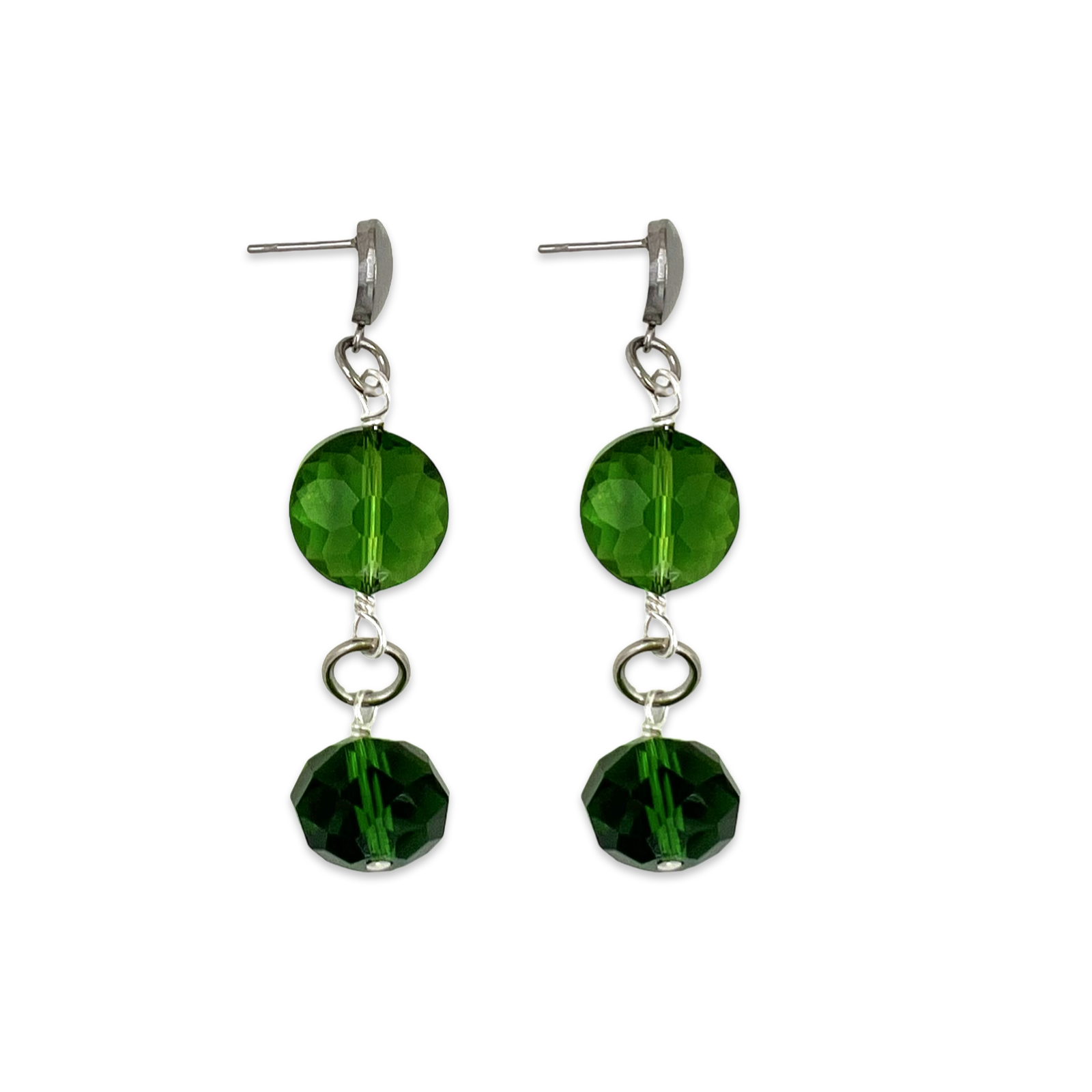 Green Ballet Earring