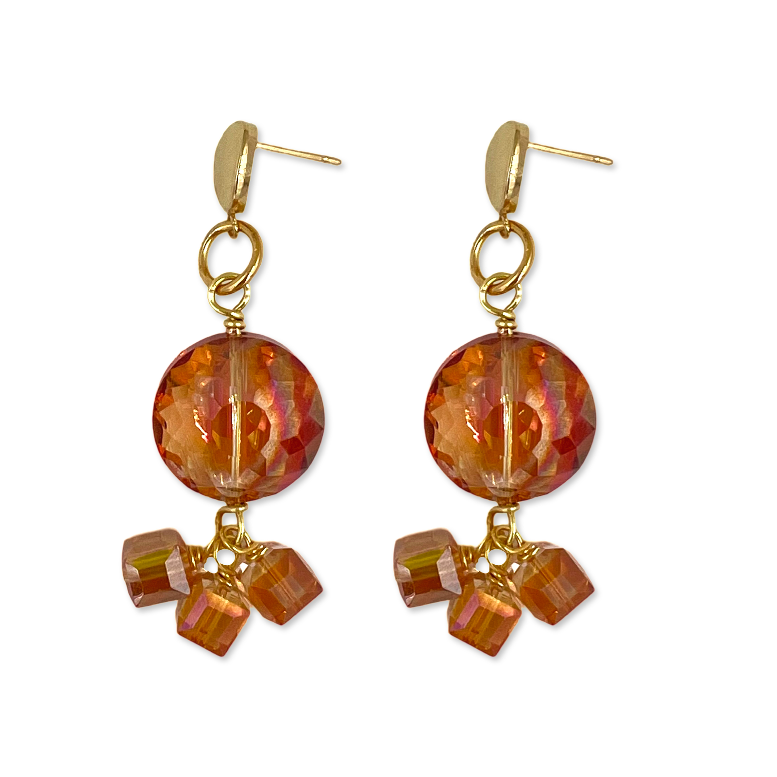 Sunset Orange Earrring