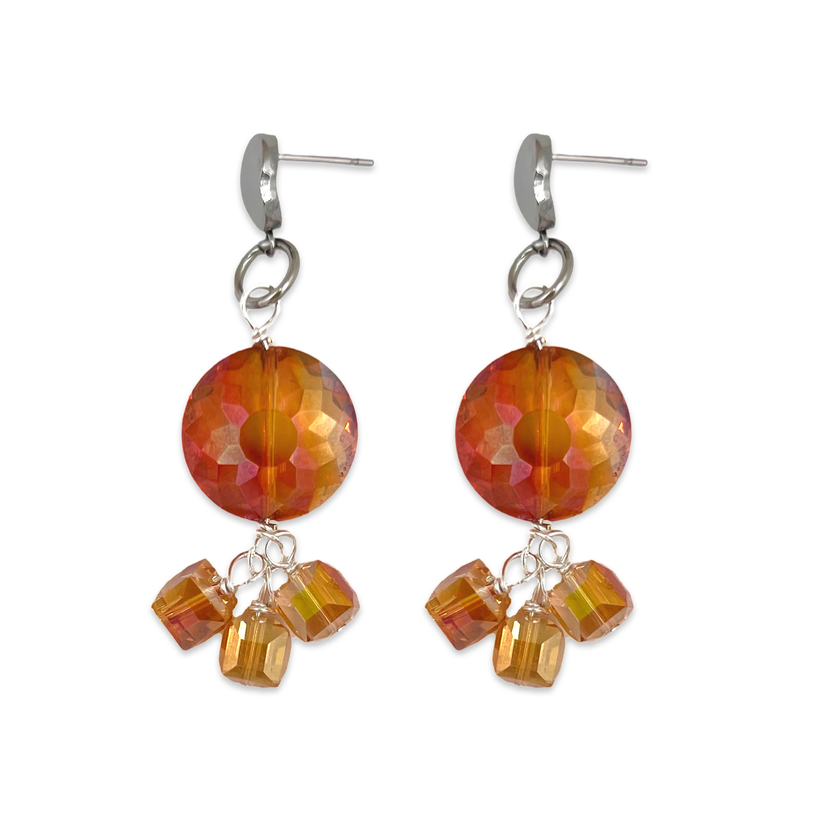 Sunset Orange Earrring