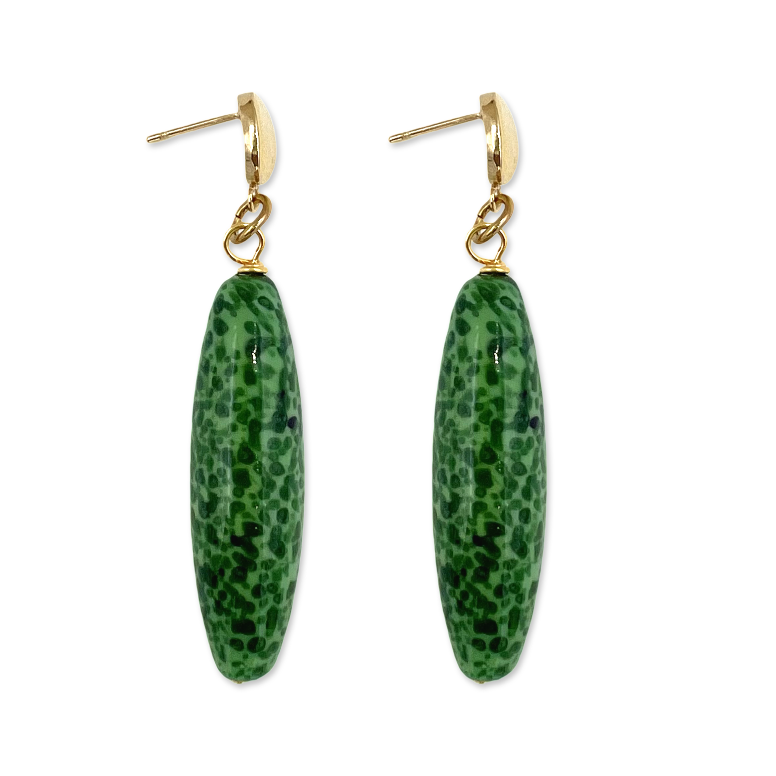 Green Leo Earring