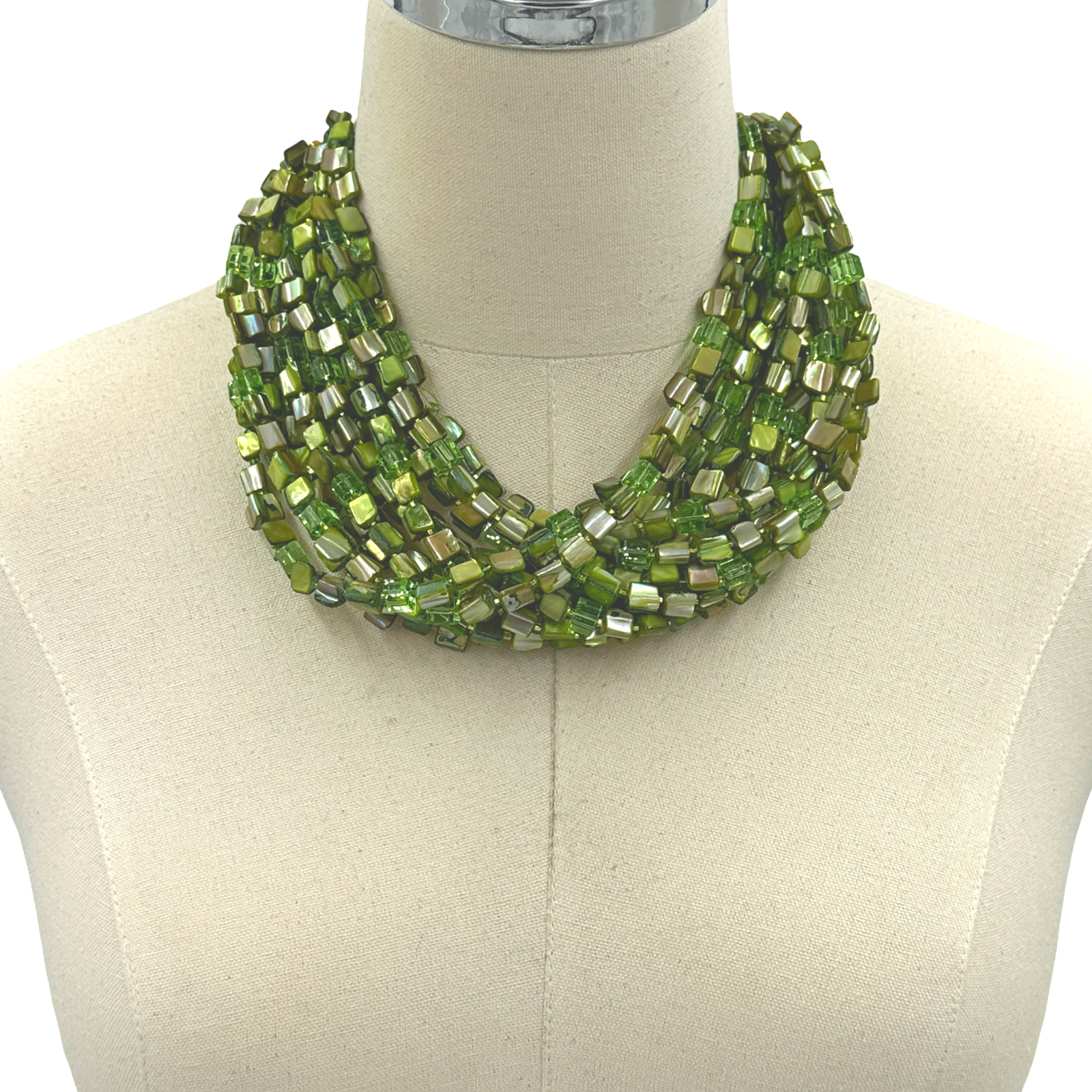 Galaxy Green Necklace