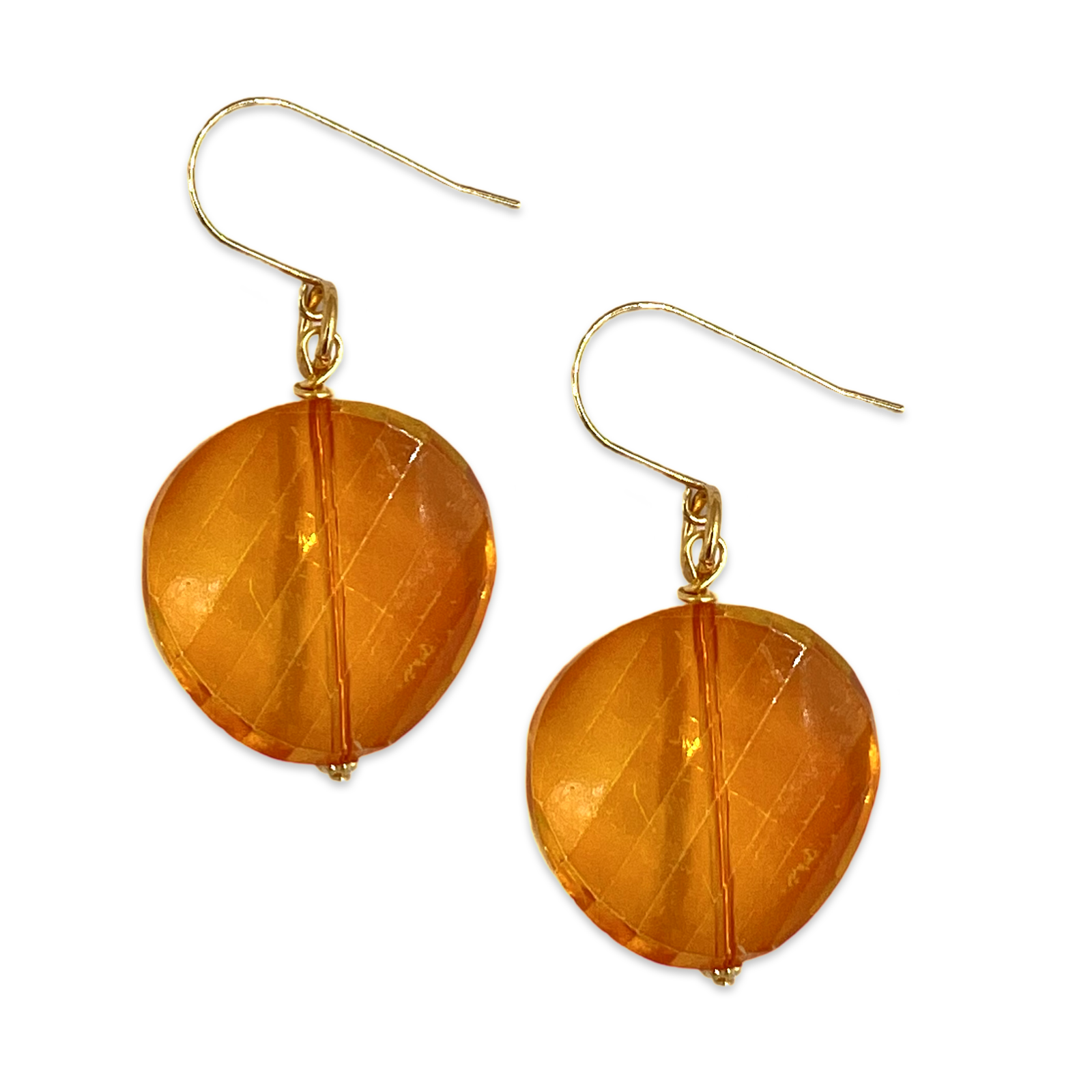 Orange Time Earring