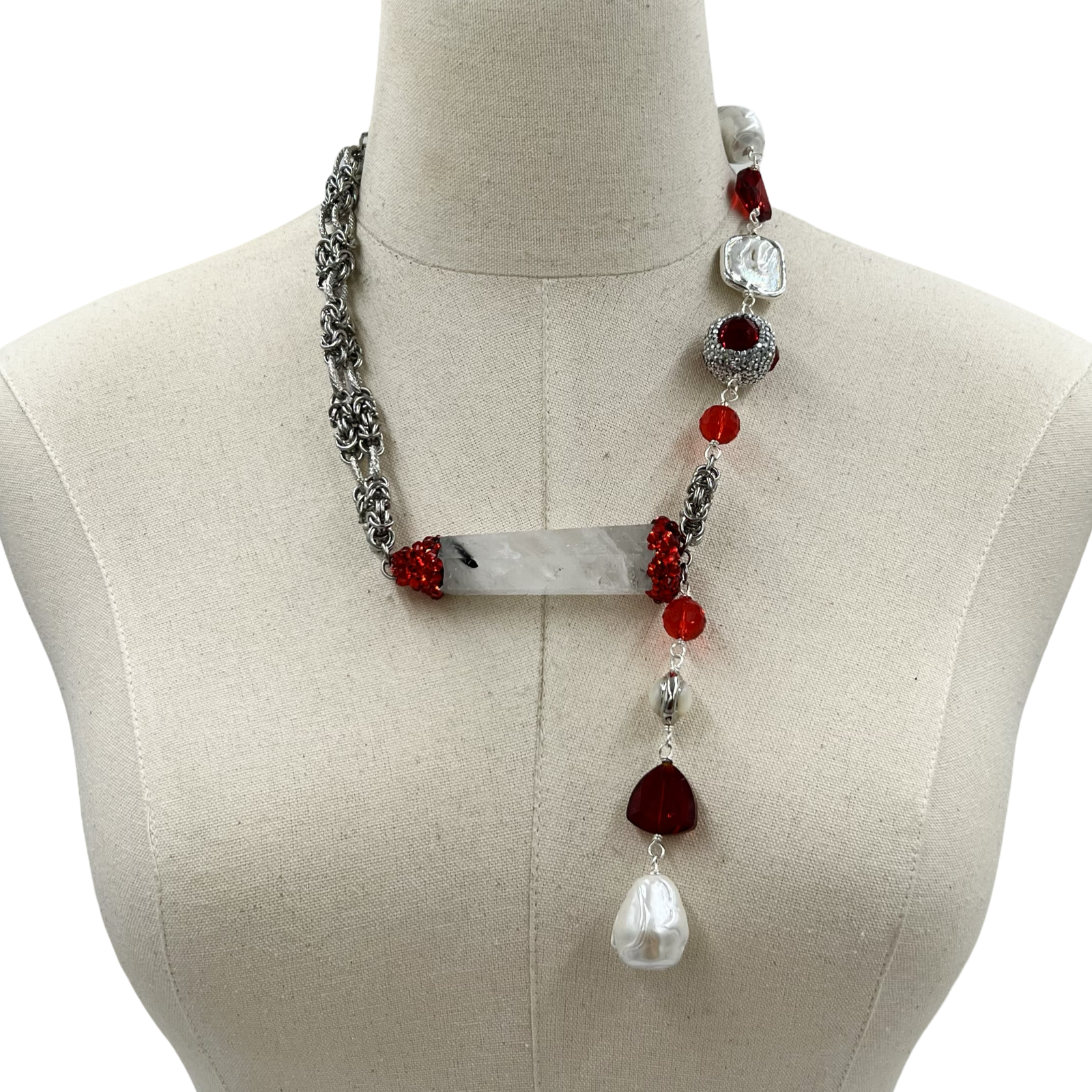 Clear Quill Necklace