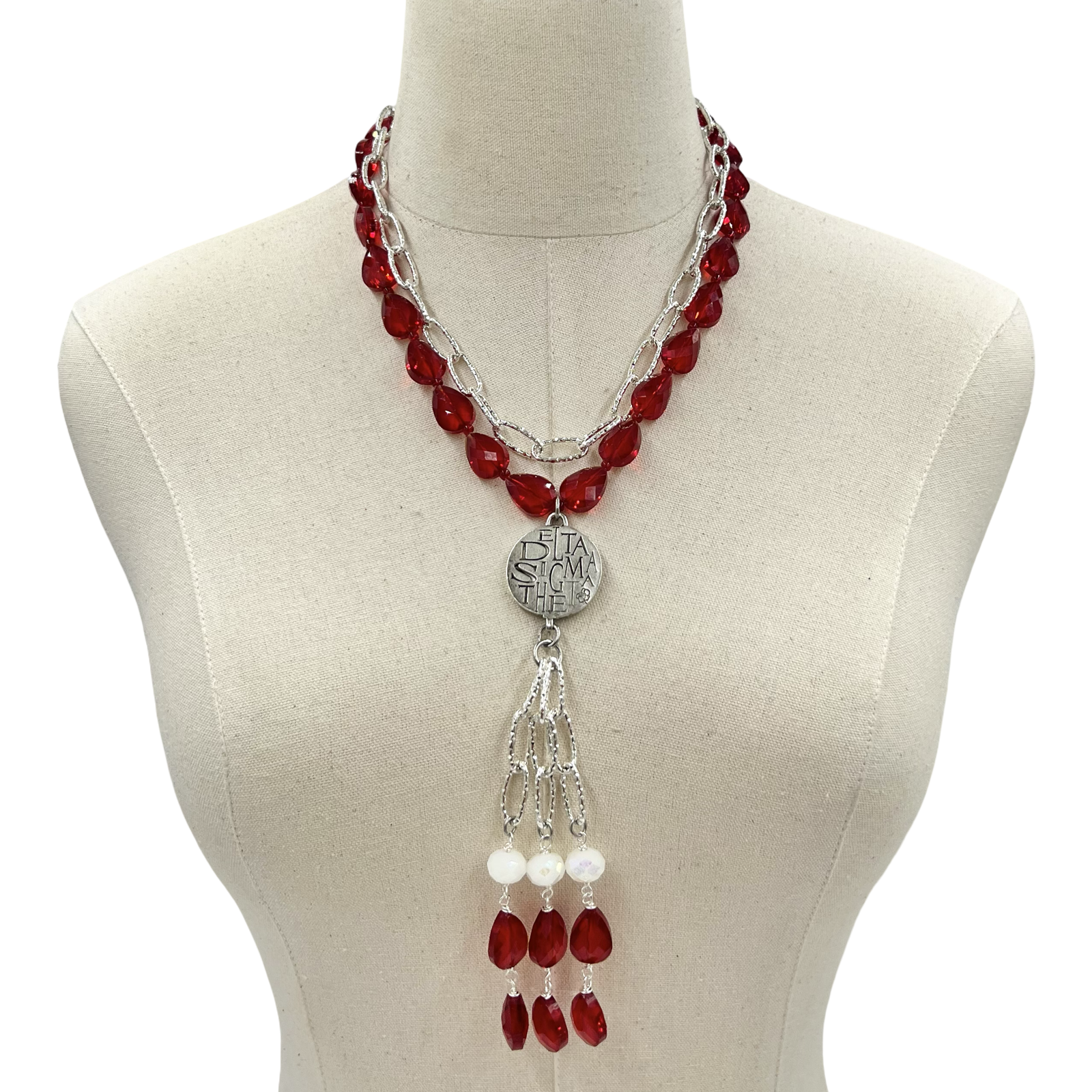 Delta Fury Red Necklace