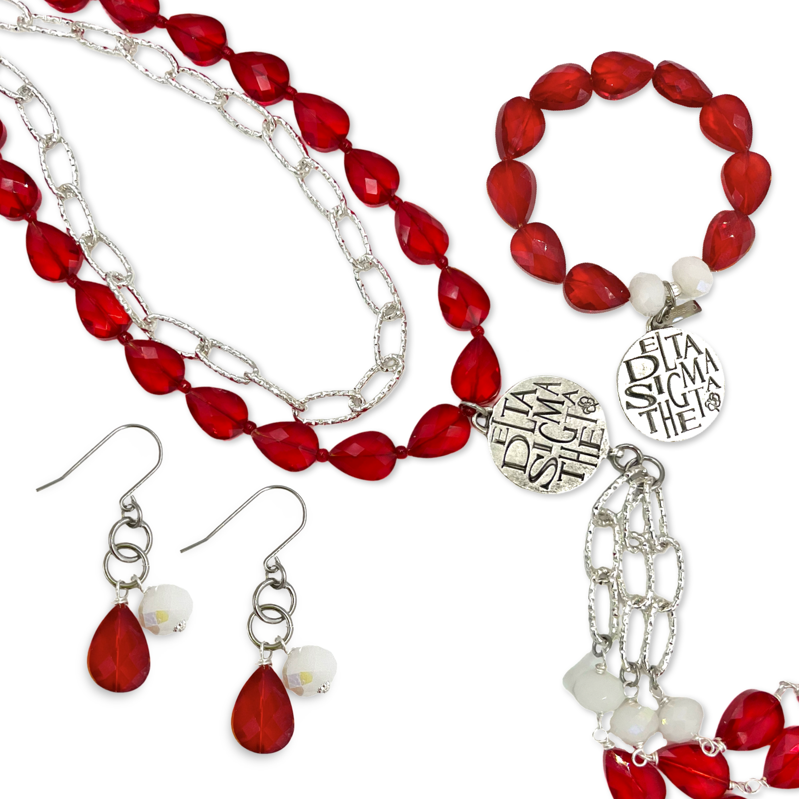 Delta Fury Red Necklace