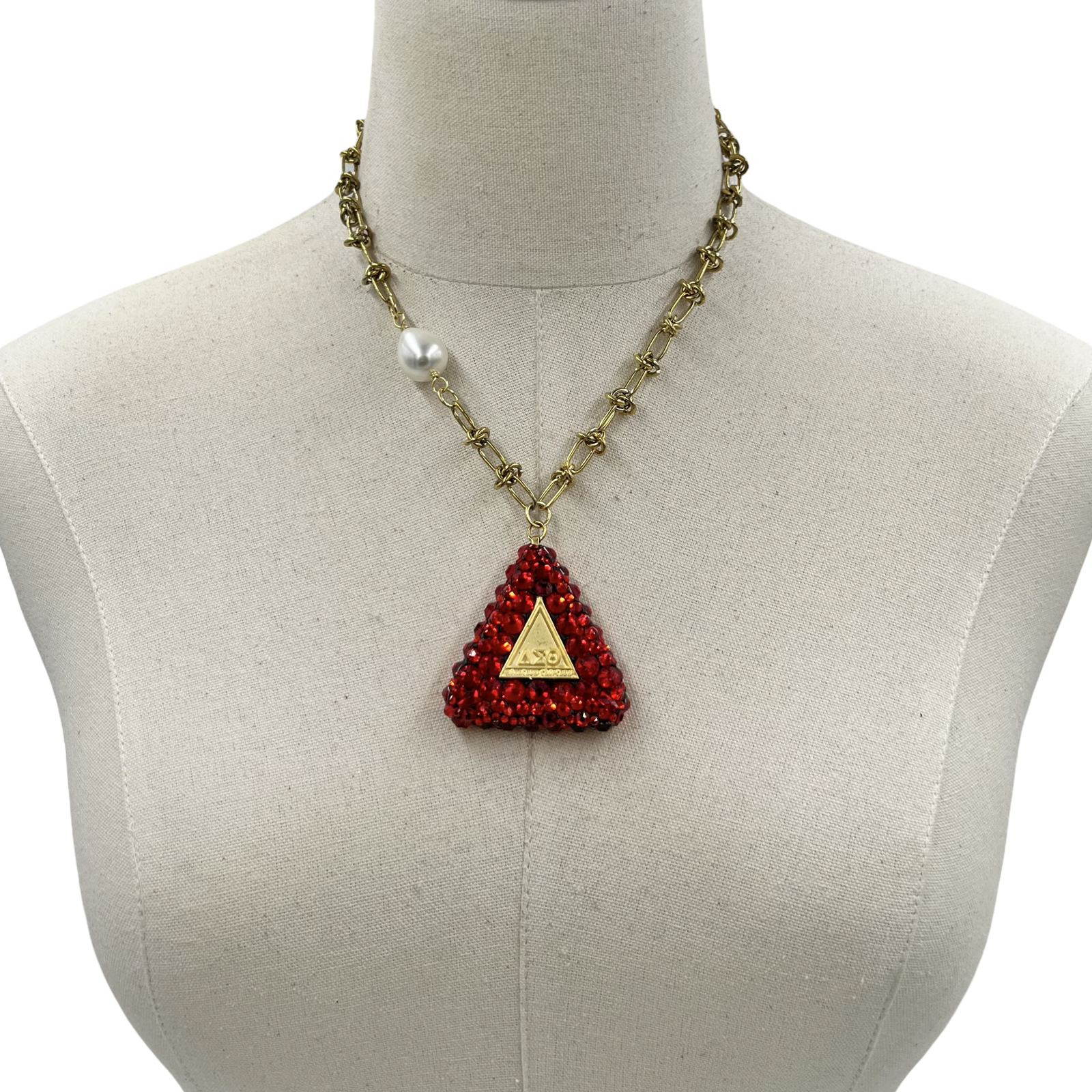 Delta Pyramid Glam Necklace