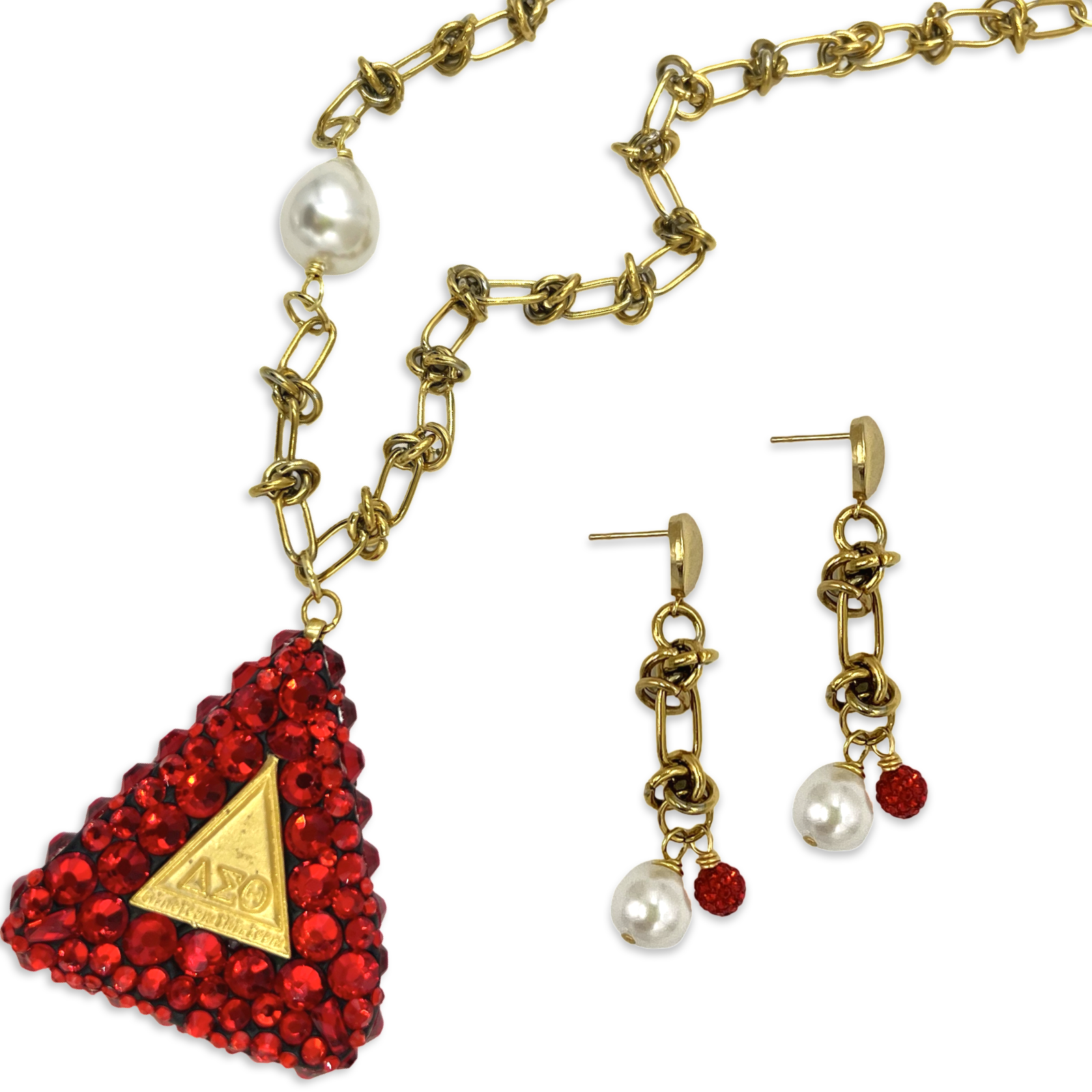 Delta Pyramid Glam Necklace
