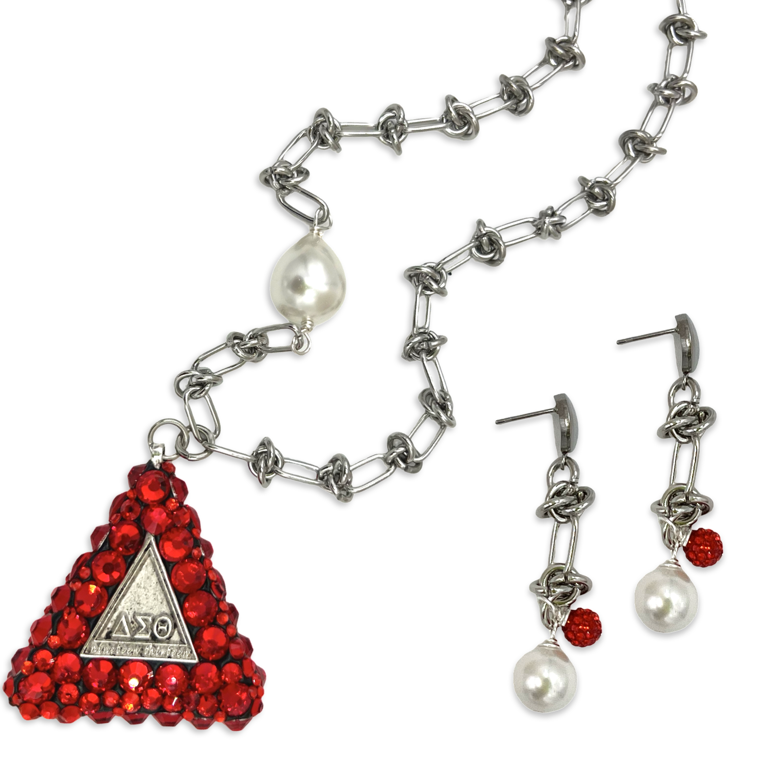 Delta Pyramid Glam Necklace