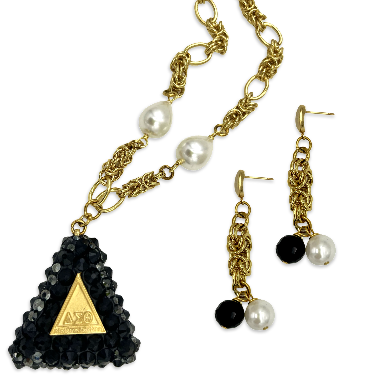 Delta Pyramid Glitz Necklace