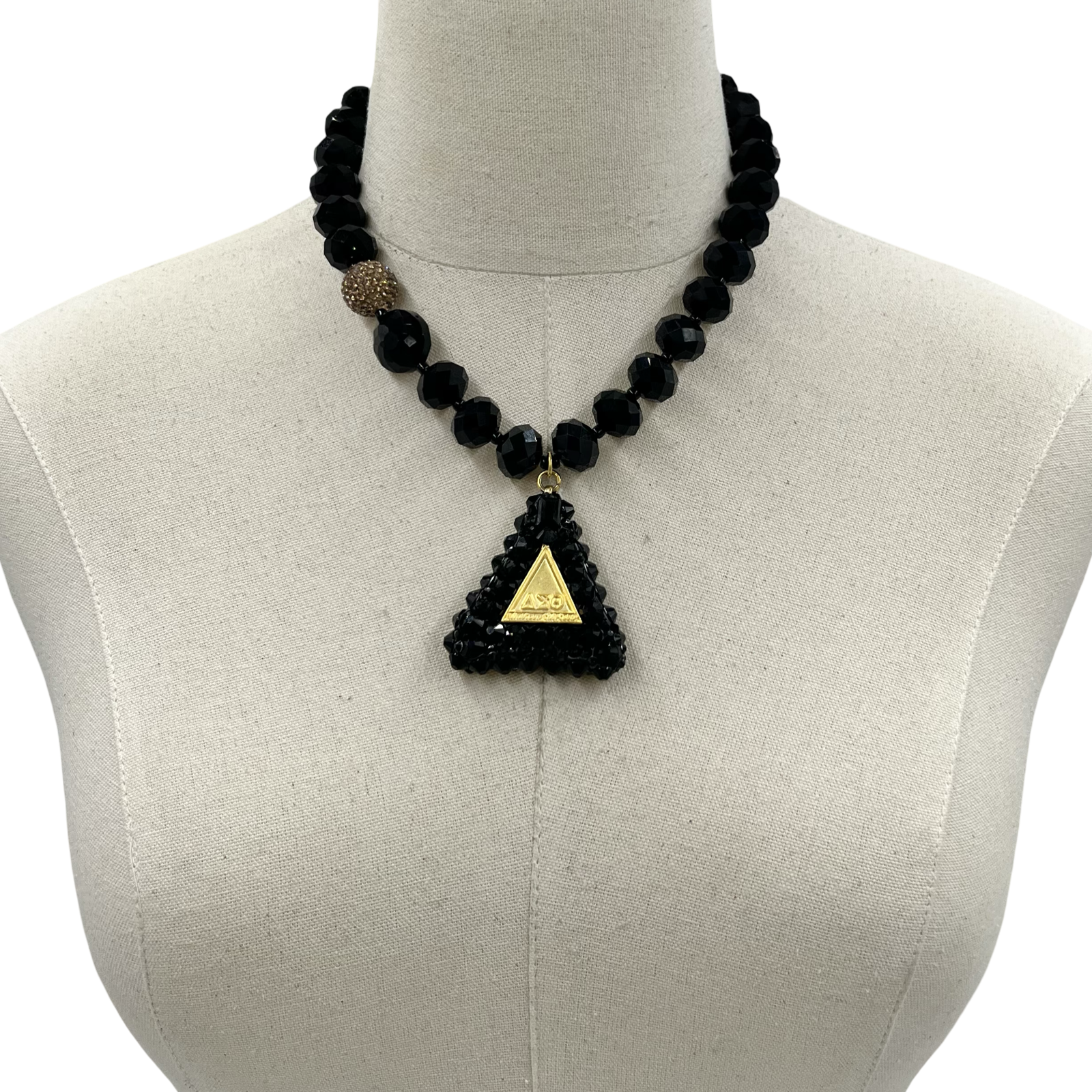 Delta Pyramid Dazzle Necklace