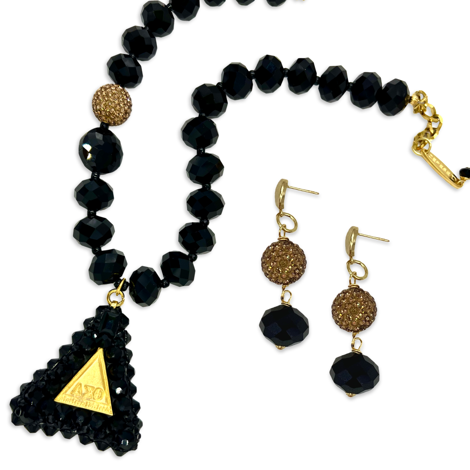 Delta Pyramid Dazzle Necklace