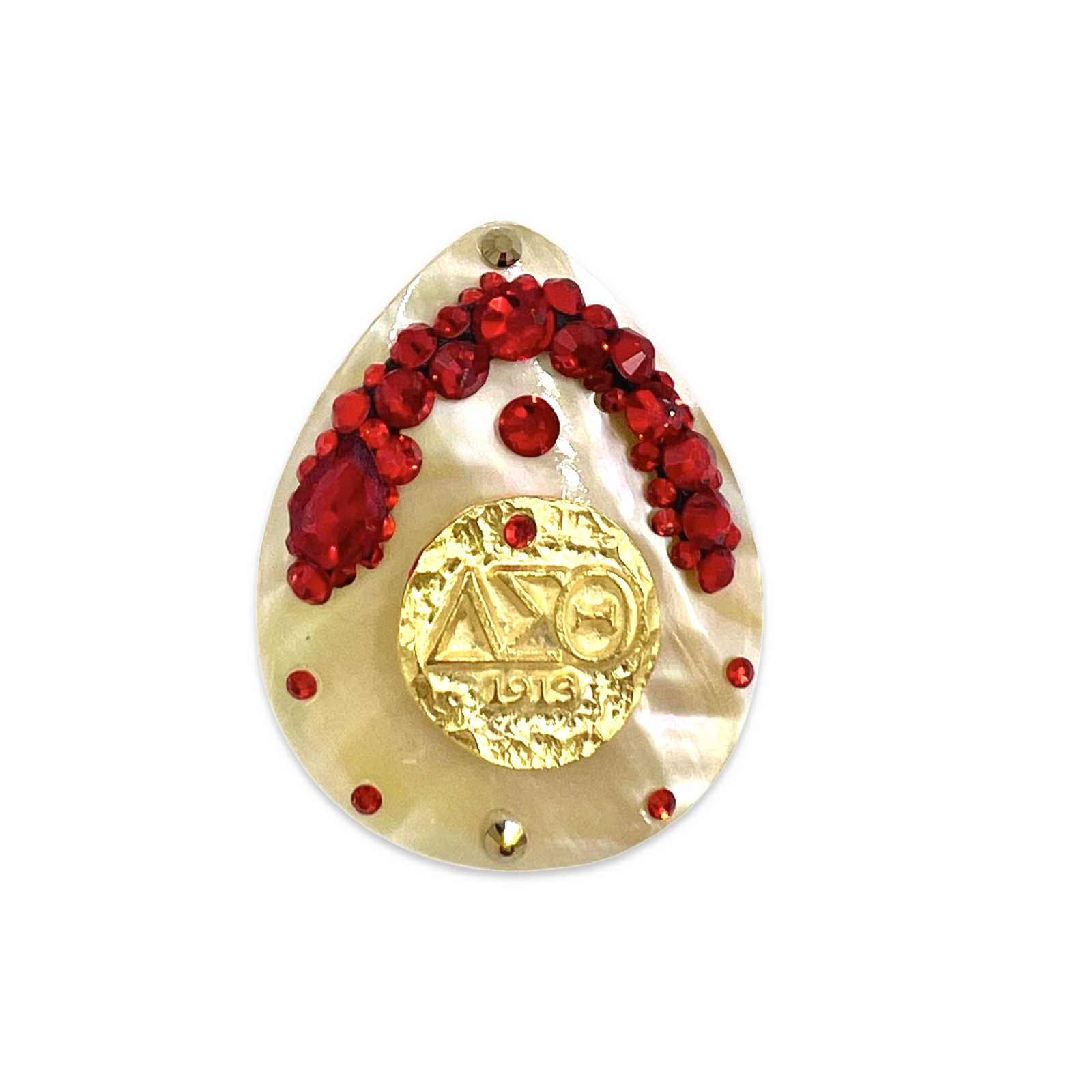 Delta Crimson Brooch