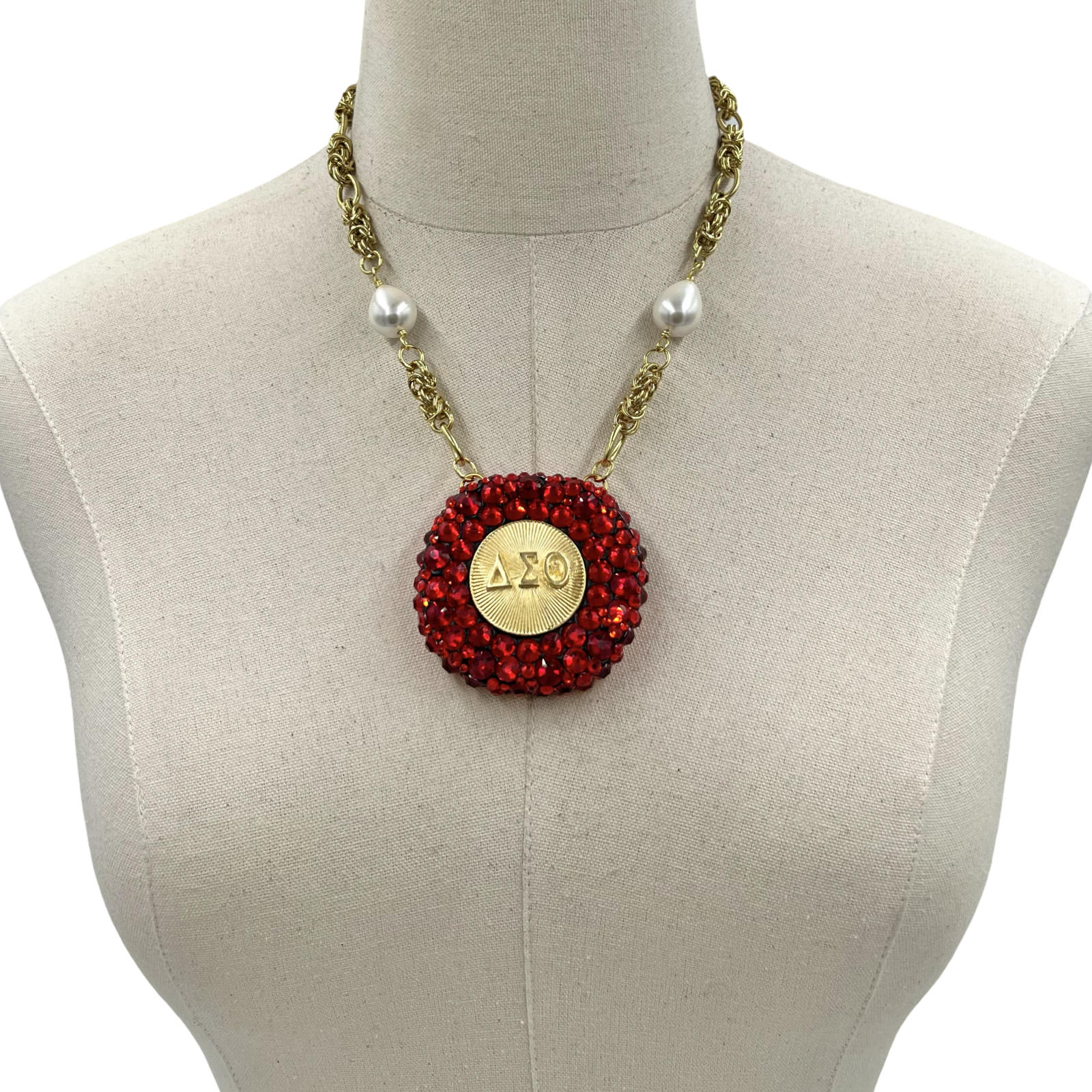 Delta Crystal Boom Necklace