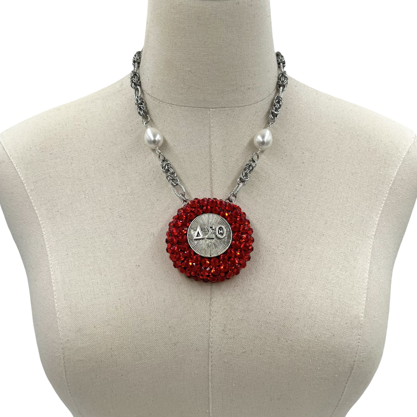 Delta Crystal Boom Necklace