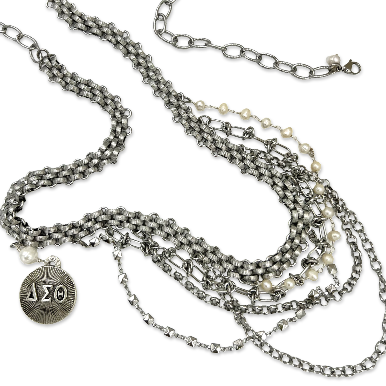 Delta Scalloped Draped Belt