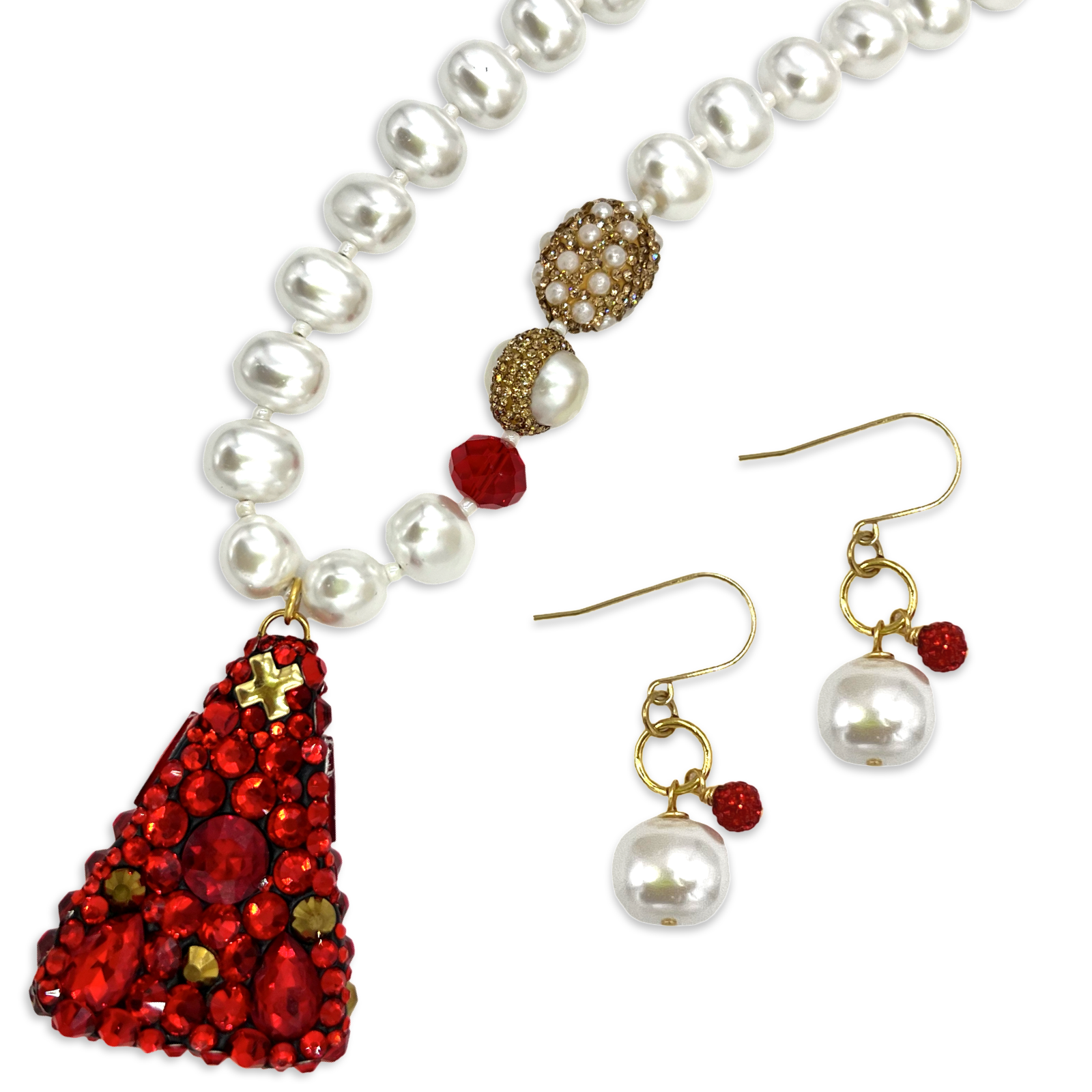 Delta Red Bling Bebop Necklace