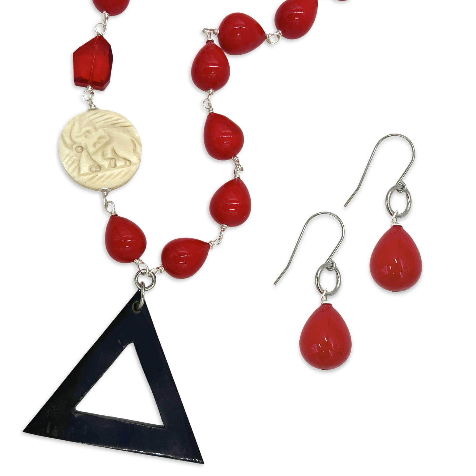 Ellie Red Necklace