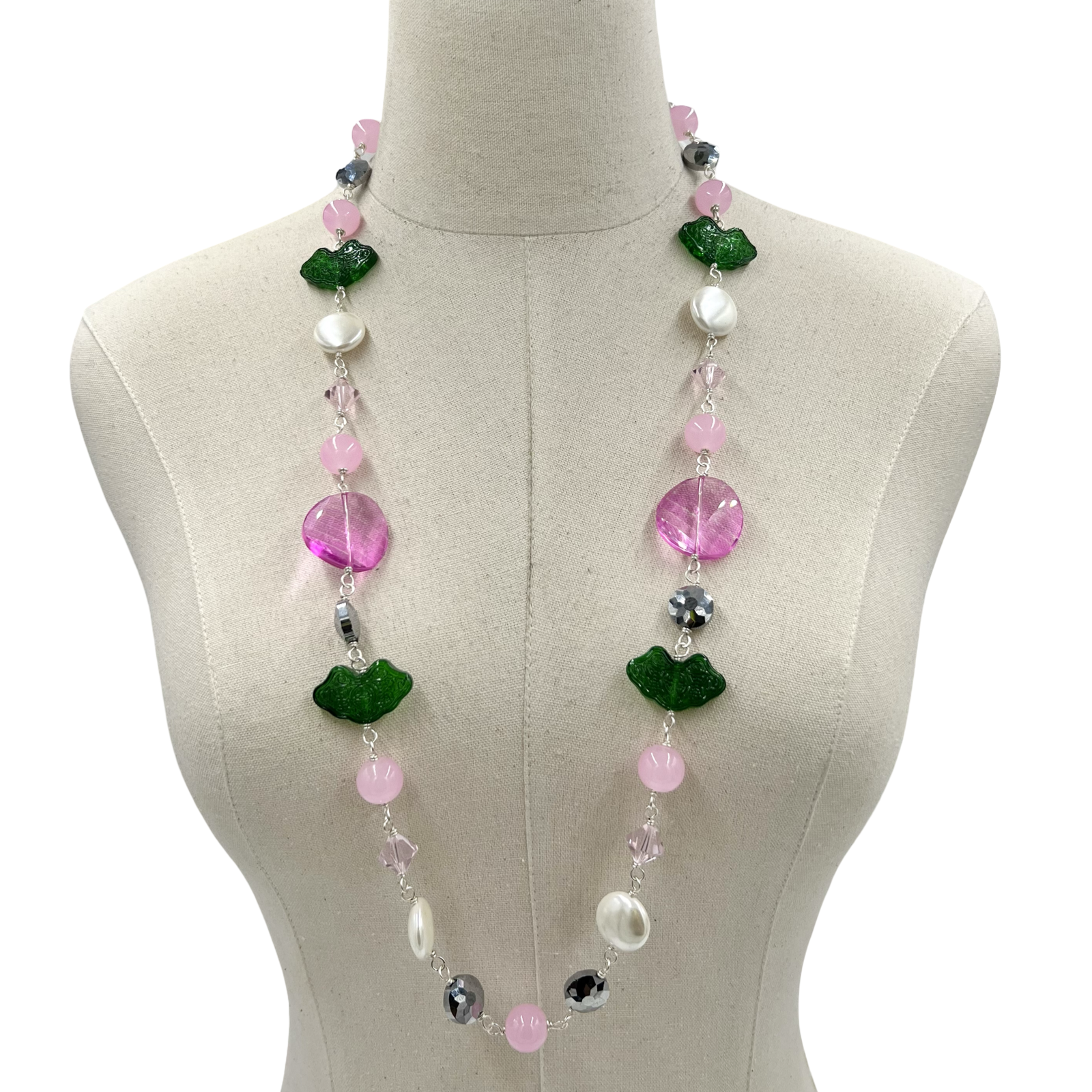 Pink Apple Necklace