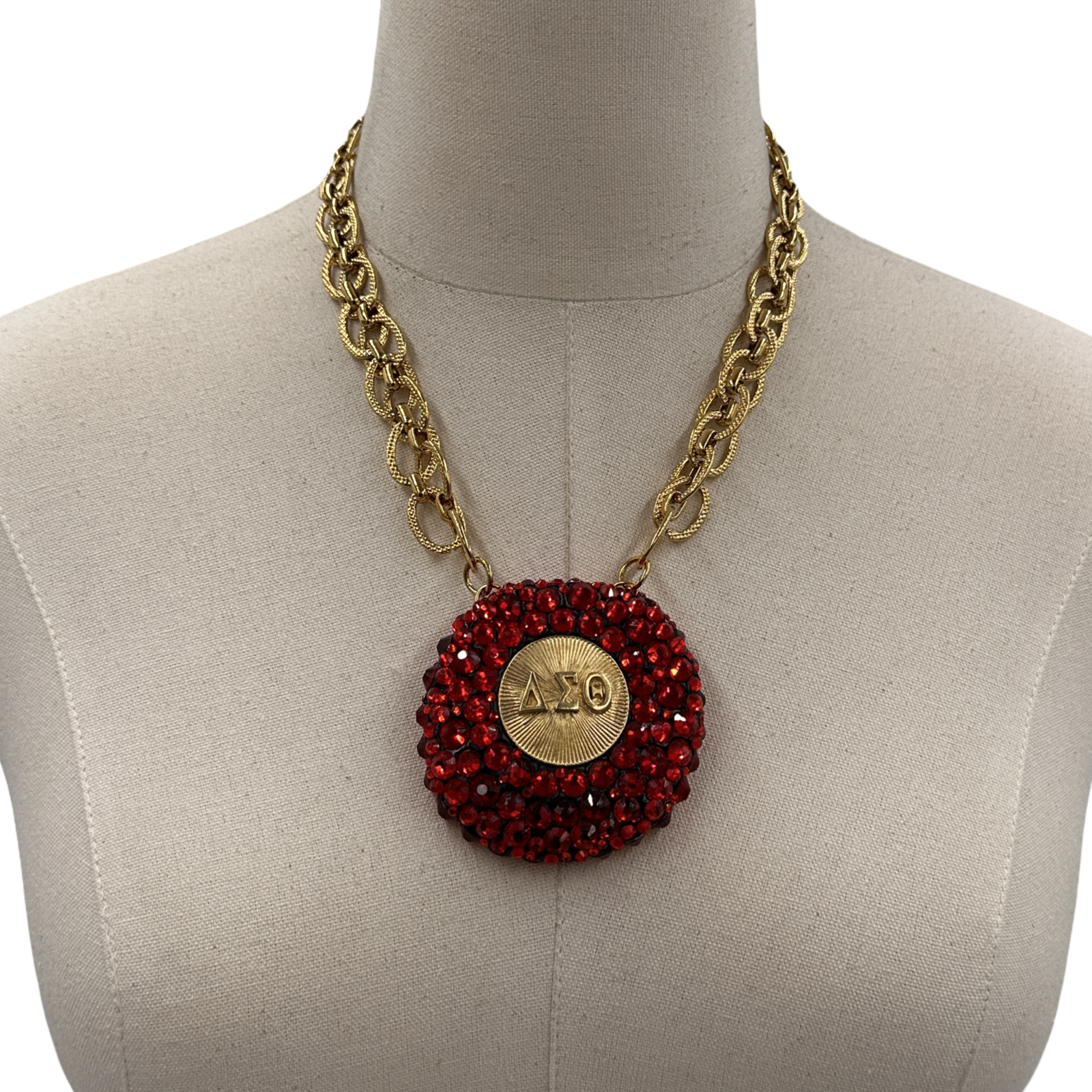 Delta Crystal Boom Necklace