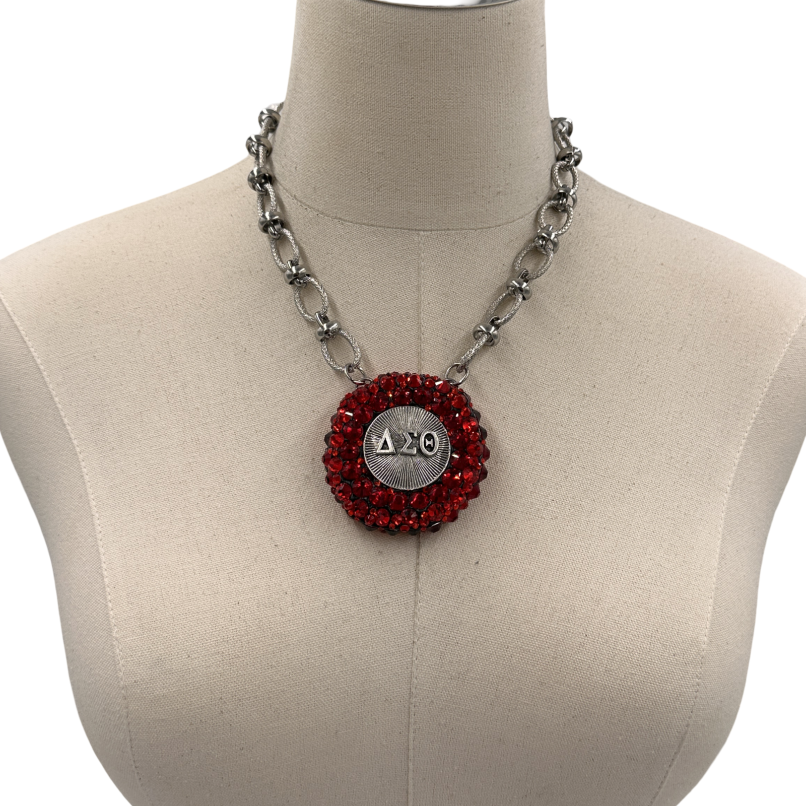 Delta Crystal Boom Necklace