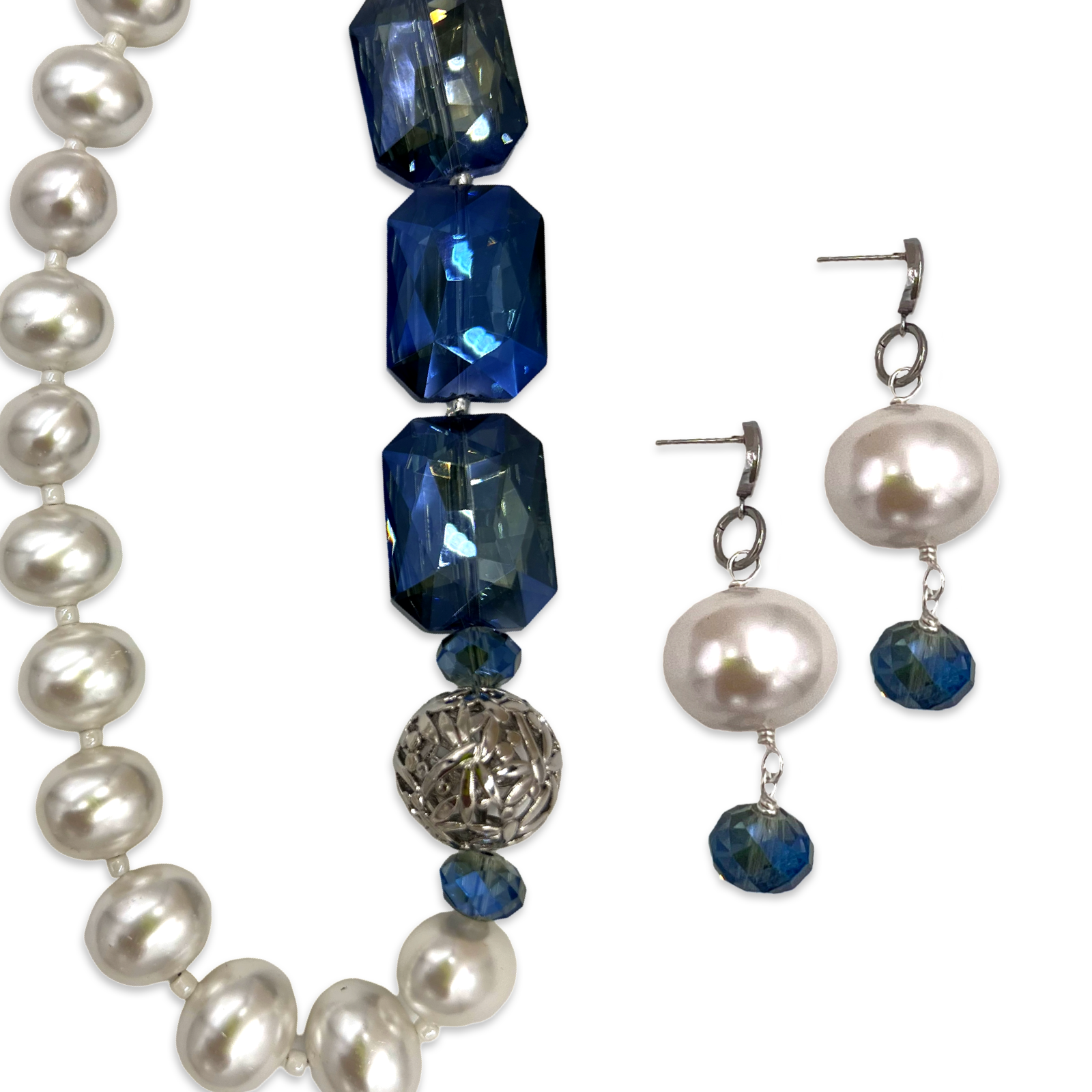 Blue Golden Necklace