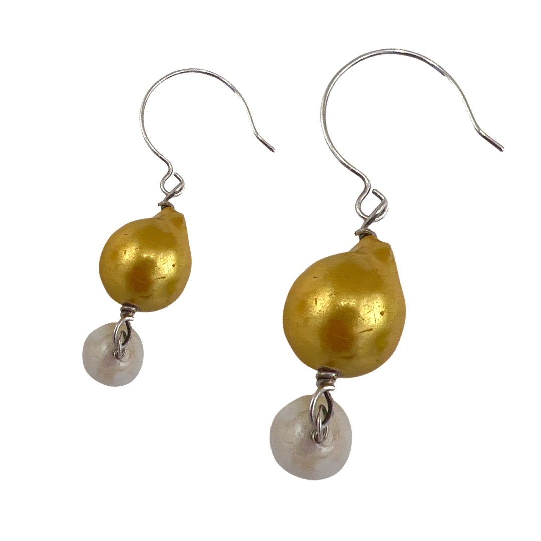 Golden Wing Earrings Earrings Cerese D, Inc.