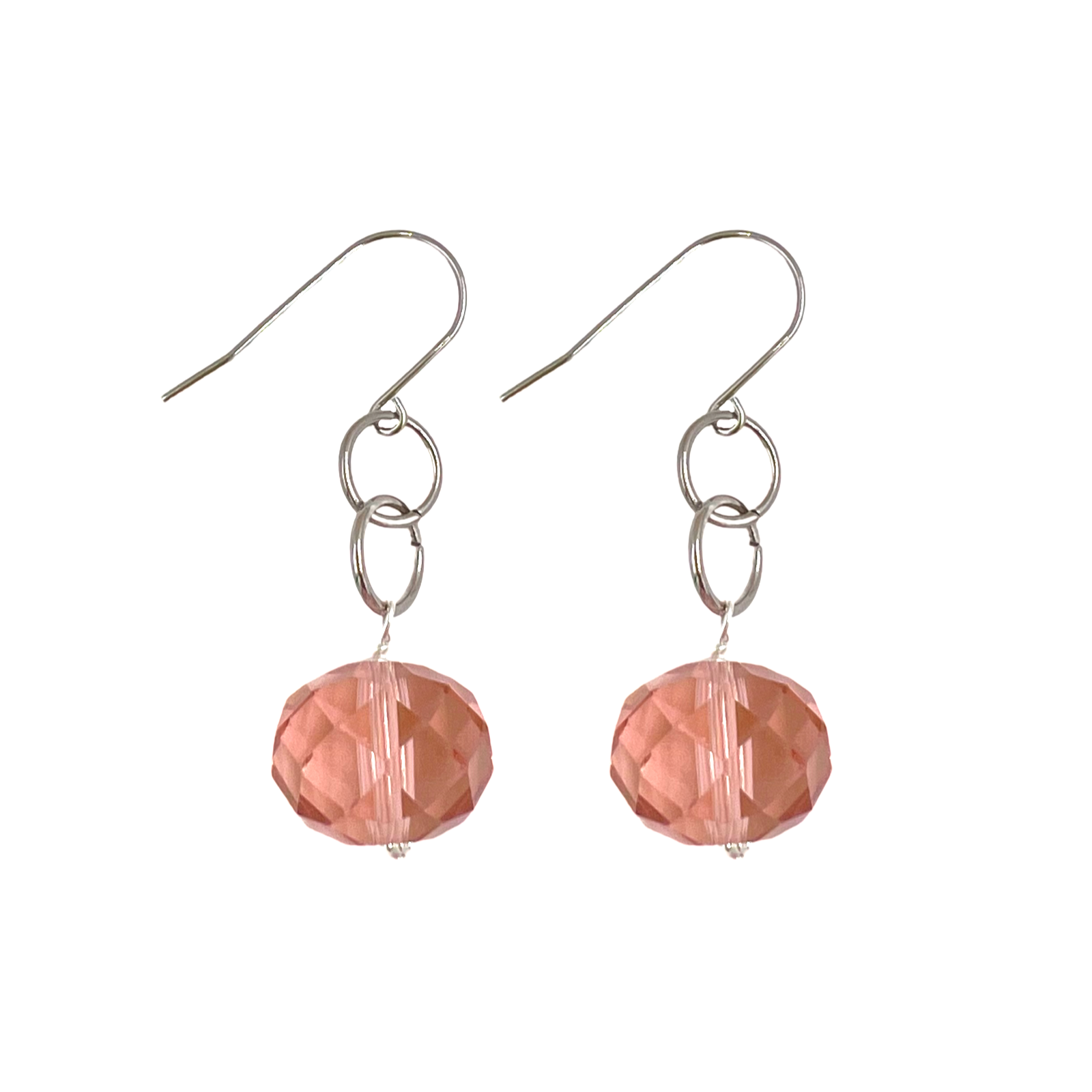 Pink Salmon Face Earring