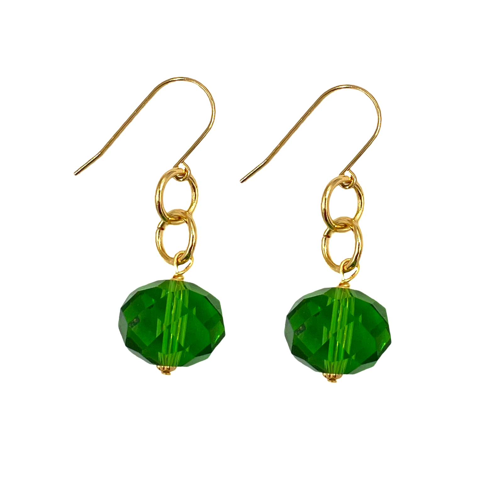 Apple Green Face Earring