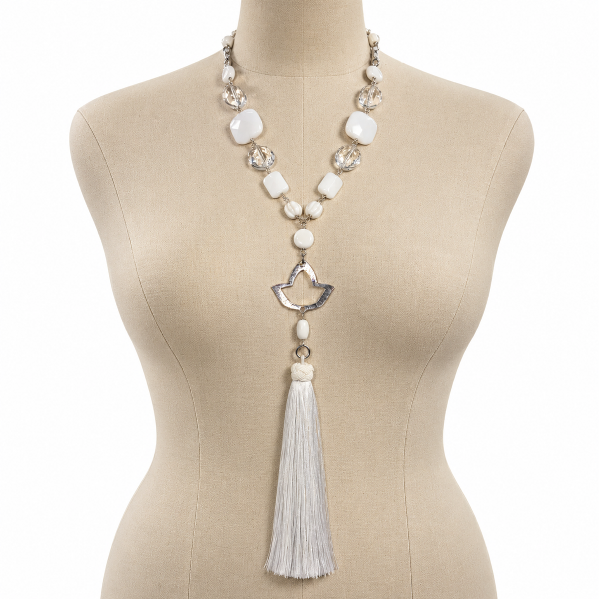AKA White Task Necklace