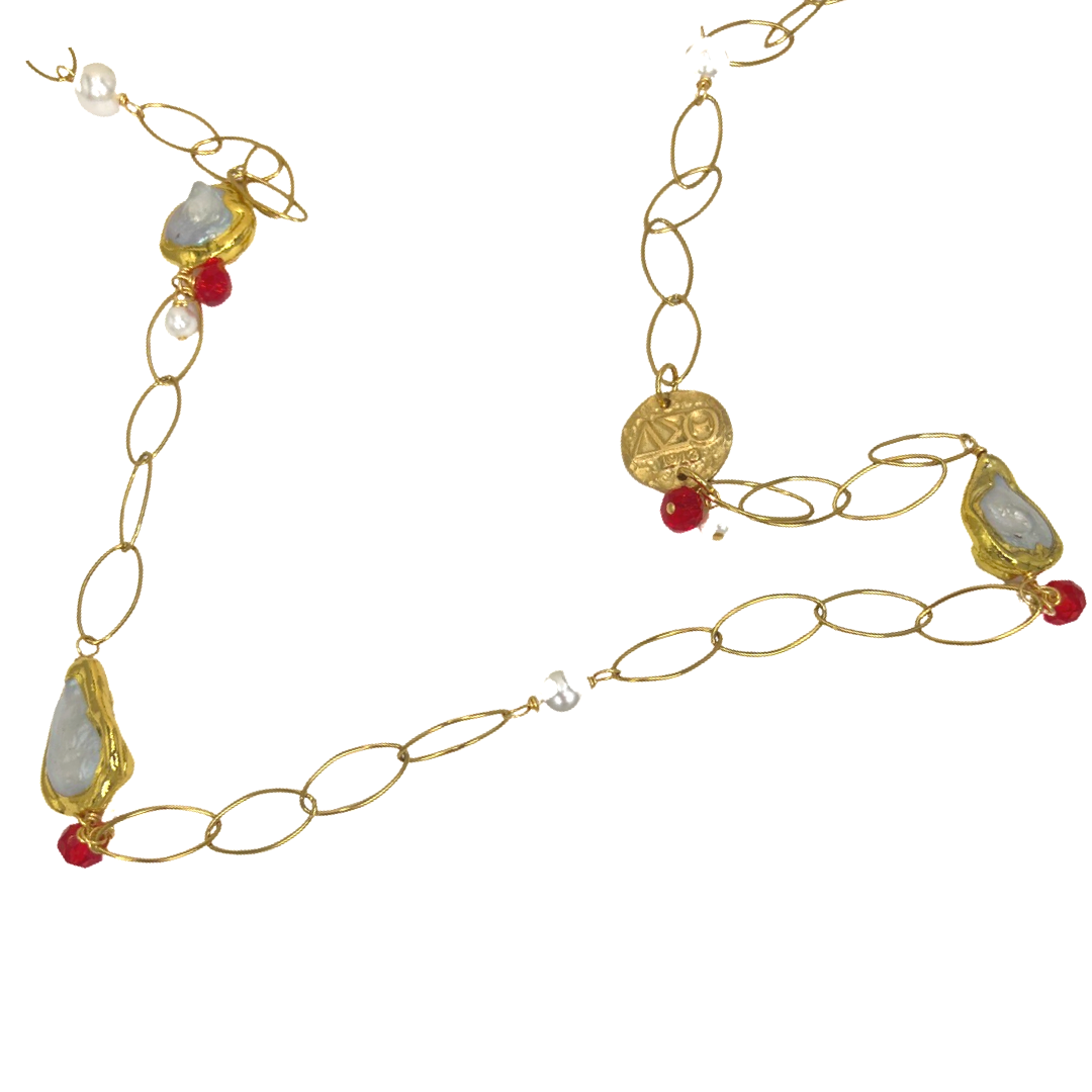 Delta Wispy Necklace DELTA Necklaces Cerese D, Inc. Gold  