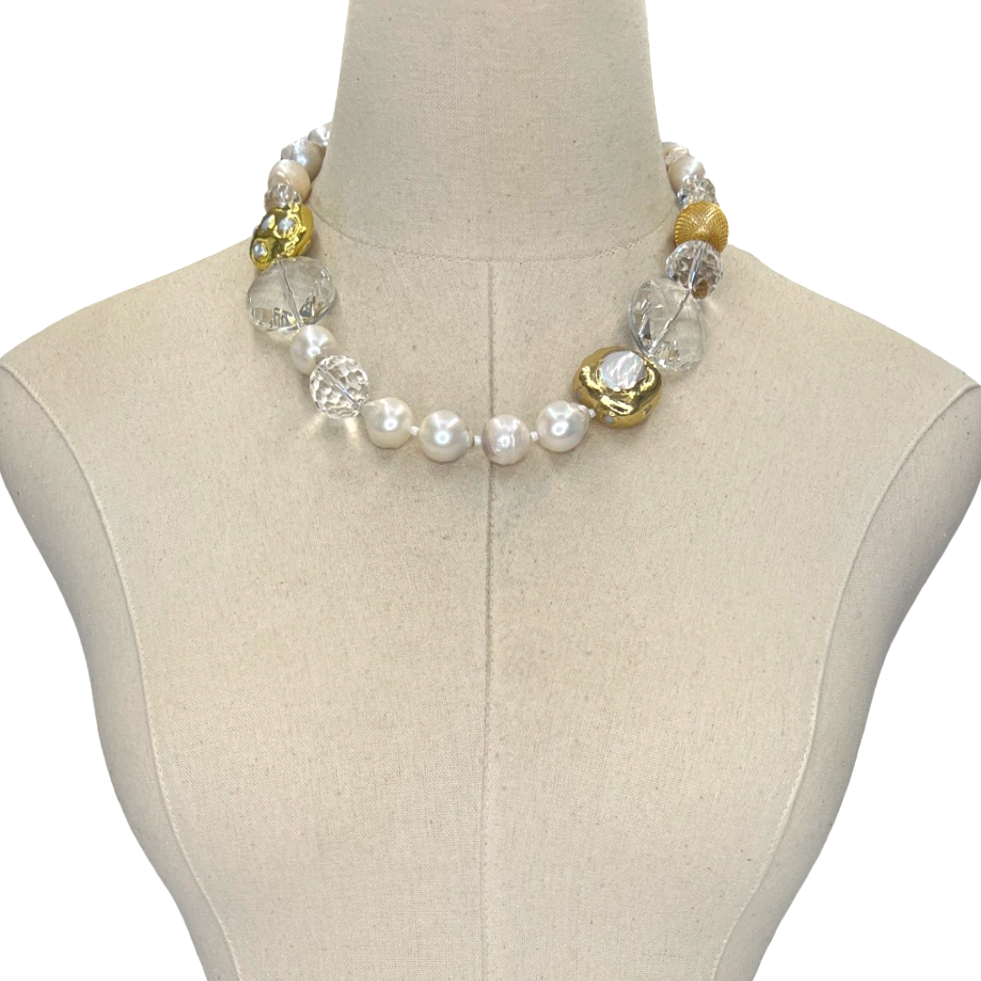 Clear Fresh Stream Necklace Necklaces Cerese D, Inc.