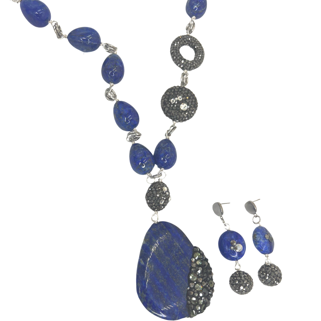 Lapis Class Necklace OOAK Cerese D, Inc.