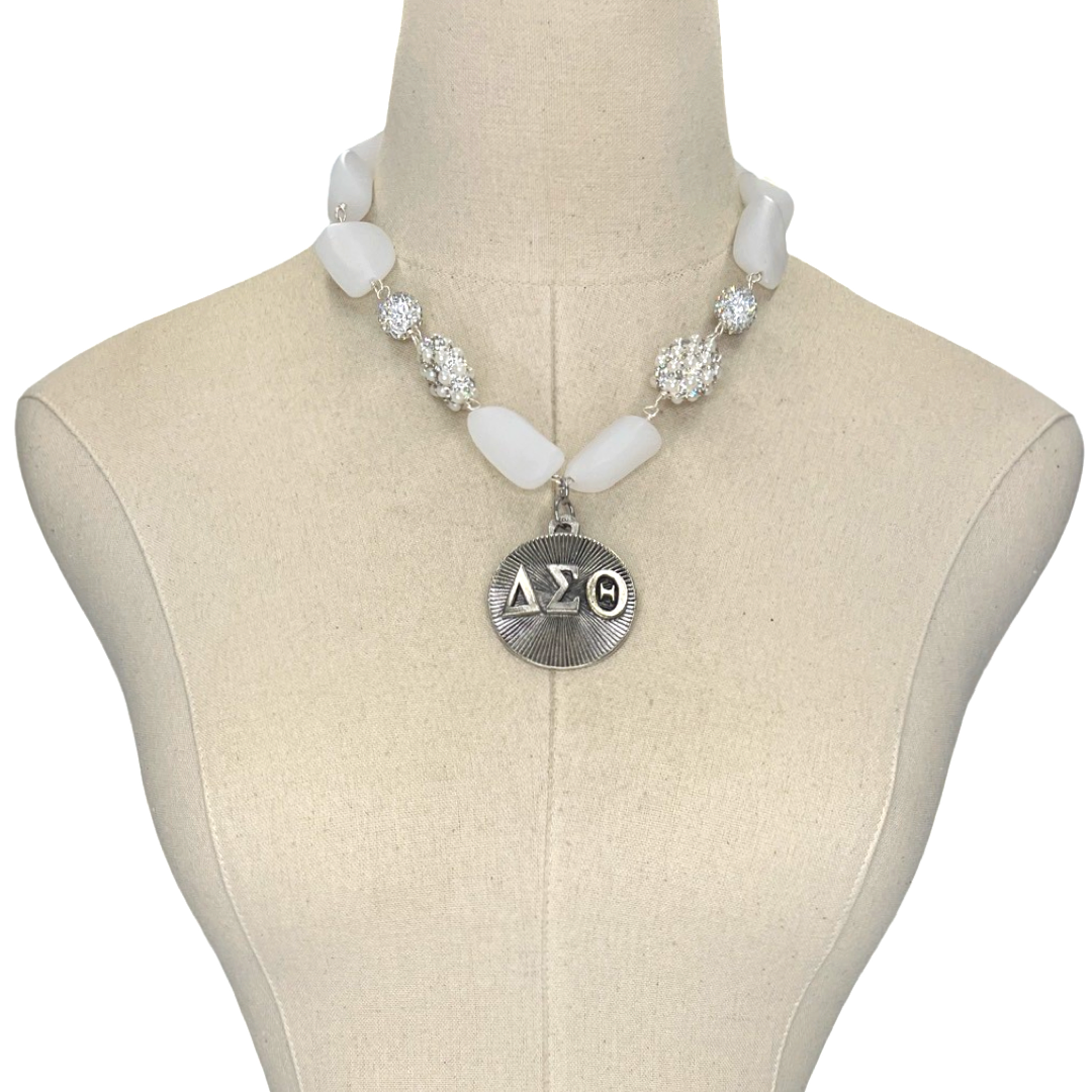 Delta Puff Necklace DELTA Necklaces Cerese D, Inc.
