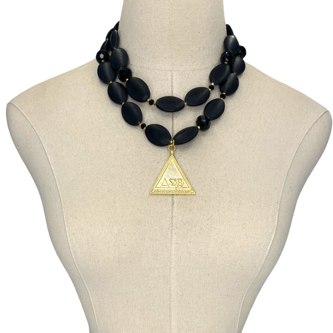 Delta Noir Party Rock Necklace DELTA Necklaces Cerese D, Inc.
